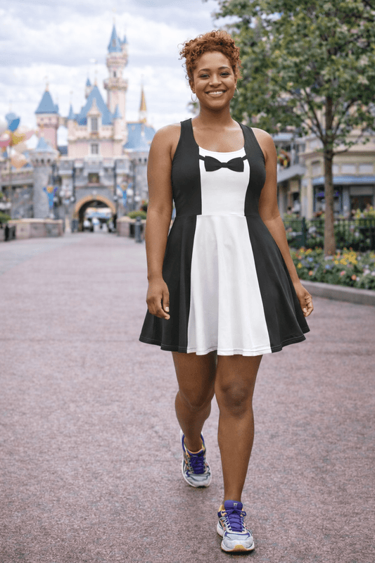 Penguin Inspired Faux Tuxedo Dress – Vintage Musical Waiter Look – Dapper Day Outfit – Theme Park Dress cosplaydisney adultWrong Lever Clothing