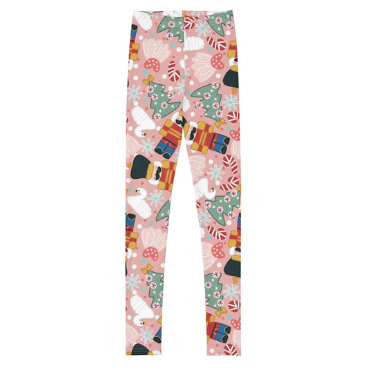 Pink Nutcracker Youth Leggings happiness is addictiveWrong Lever Clothing