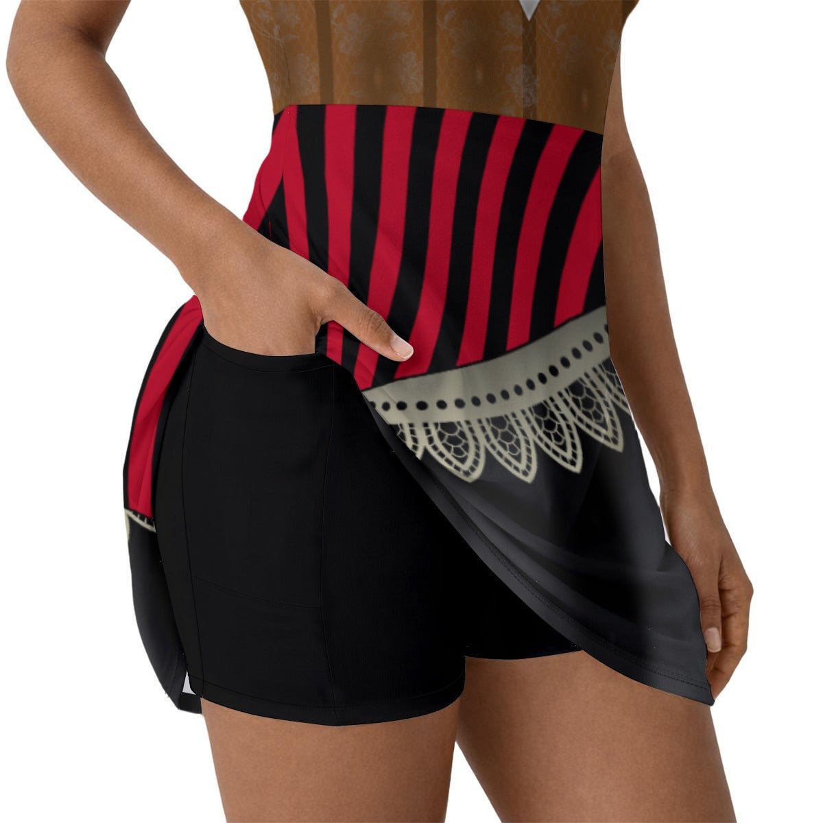 Pirate Cosplay Inspired Skater Dress, Women’s Pirate Costume Dress, Adventure Park Bound Outfit bestselling run disneycruise pirate nightSkater DressWrong Lever Clothing