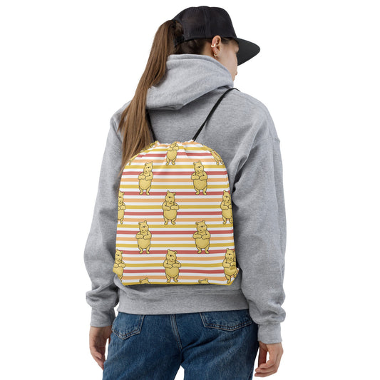 Pooh Stripes Drawstring bag adult disneyadult disney clothingWrong Lever Clothing