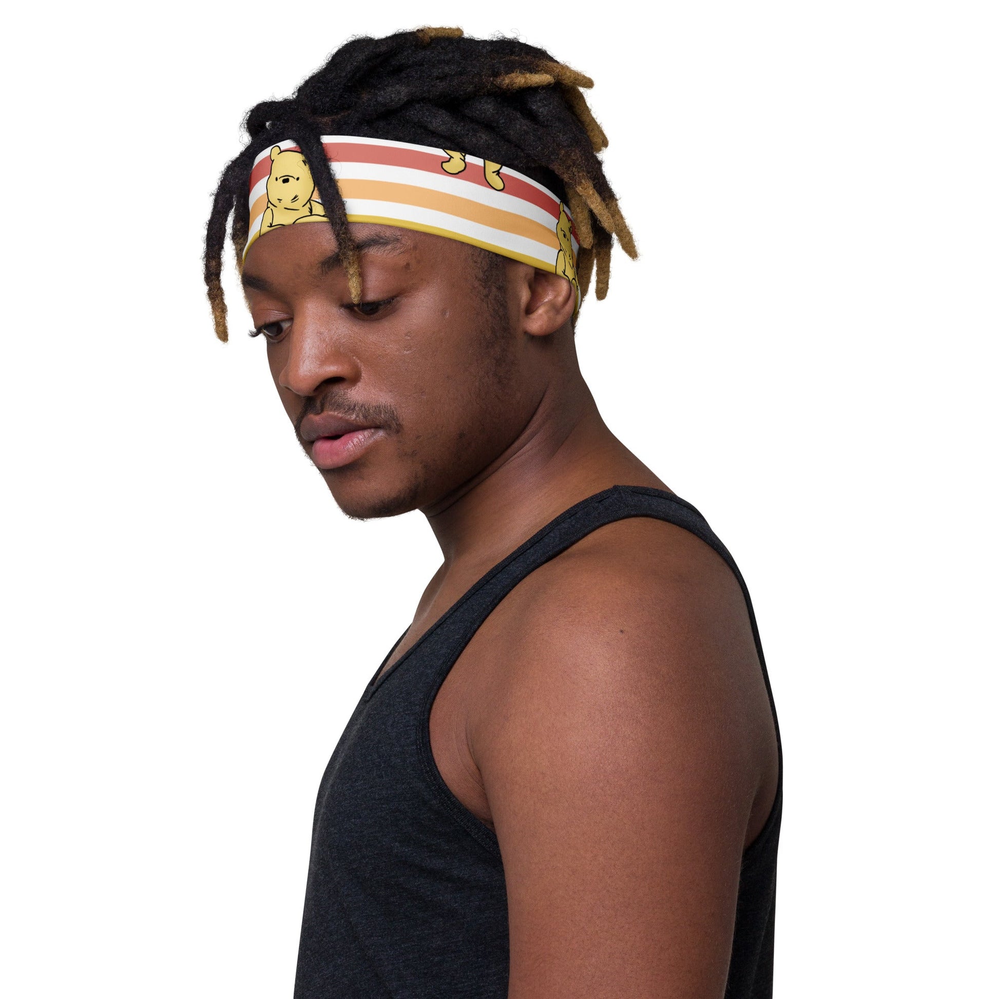 Pooh Stripes Headband adult disneyadult disney clothingWrong Lever Clothing