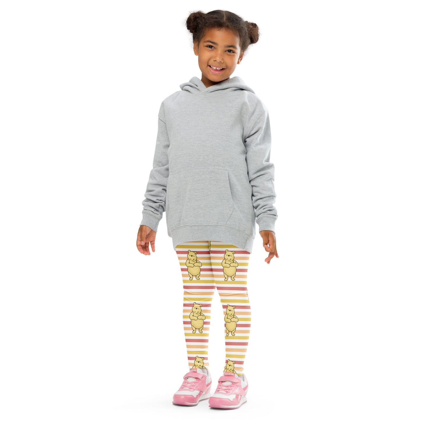 Pooh Stripes Kid's Leggings disney attiredisney cosplayWrong Lever Clothing