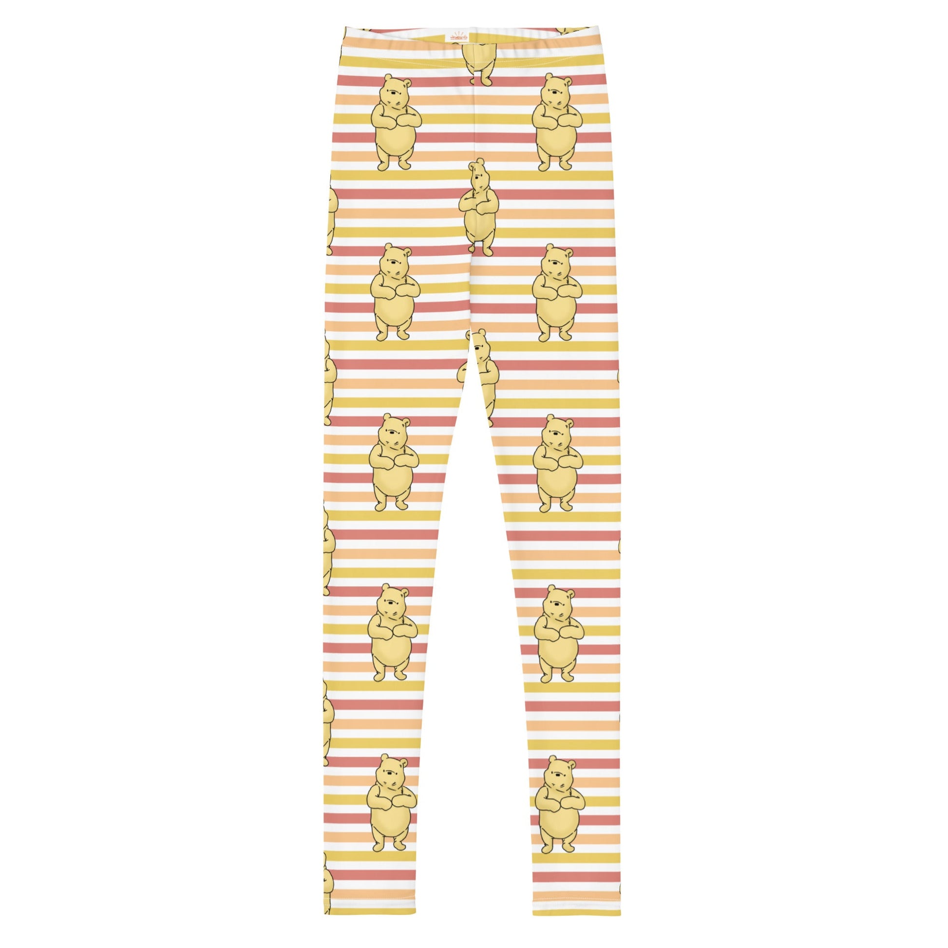 Pooh Stripes Youth Leggings disney attiredisney boundingWrong Lever Clothing