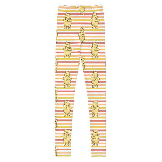 Pooh Stripes Youth Leggings disney attiredisney boundingWrong Lever Clothing