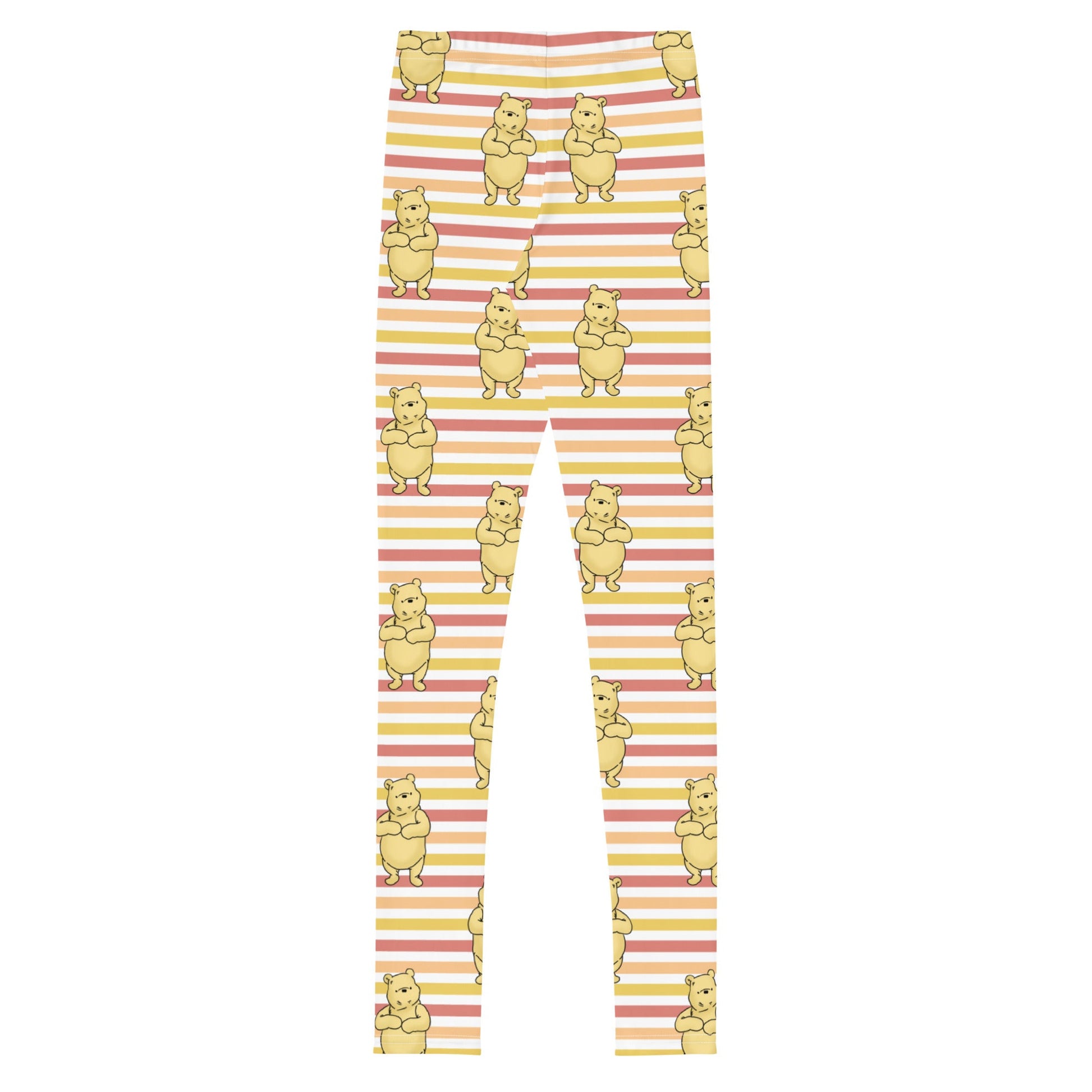 Pooh Stripes Youth Leggings disney attiredisney boundingWrong Lever Clothing