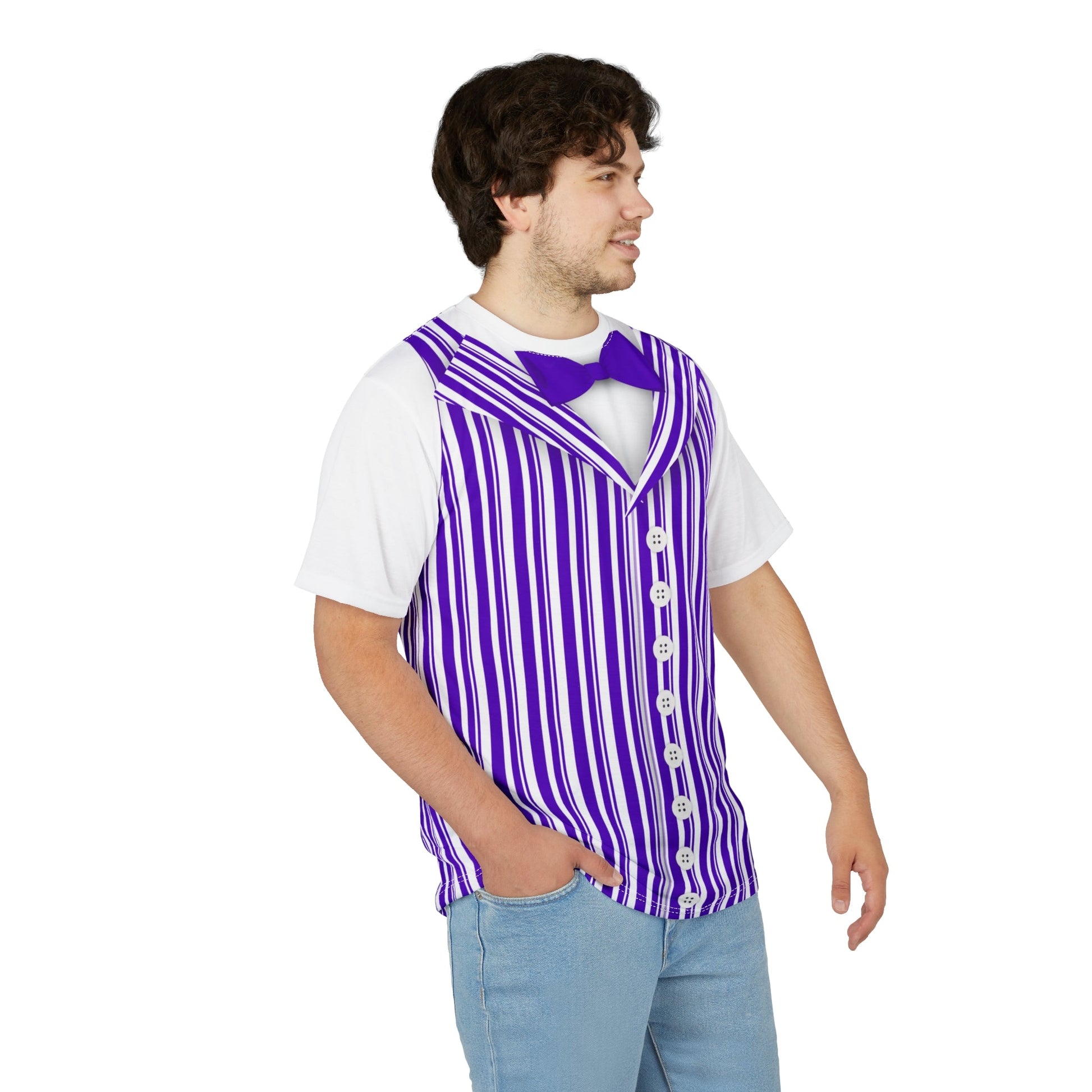 Purple Dapper Day Main St Magic Inspired Unisex short sleeve shirt - Bounding Main St USA Style adult disney halloweenadult halloweenAll Over PrintsWrong Lever Clothing