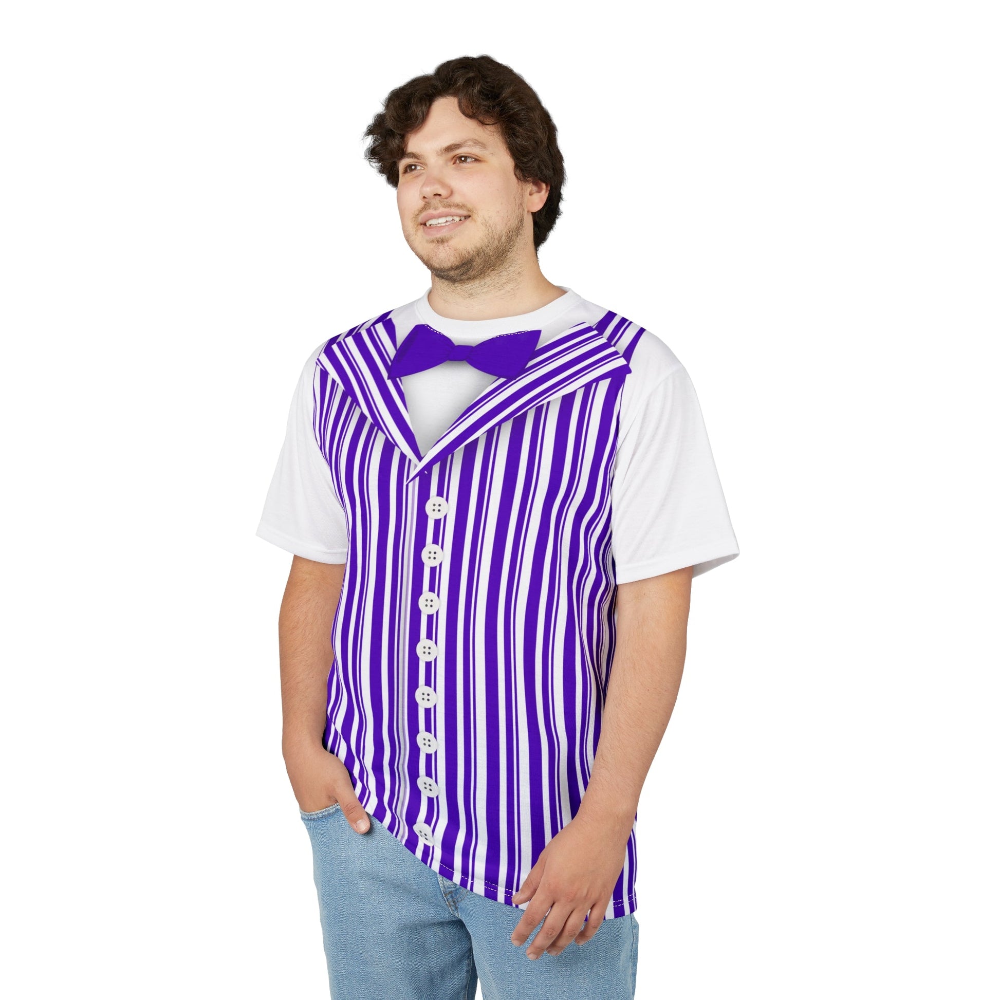 Purple Dapper Day Main St Magic Inspired Unisex short sleeve shirt - Bounding Main St USA Style adult disney halloweenadult halloweenAll Over PrintsWrong Lever Clothing