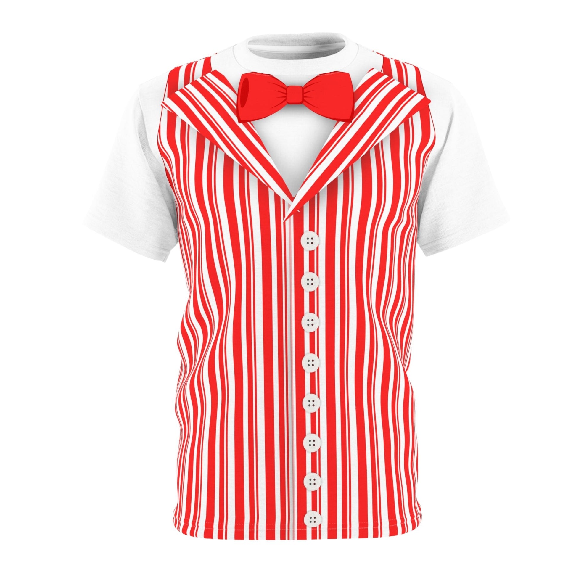 Red Dapper Day Main St Magic Inspired Unisex short sleeve shirt - Bounding Main St USA Style adult disney halloweenadult halloweenAll Over PrintsWrong Lever Clothing