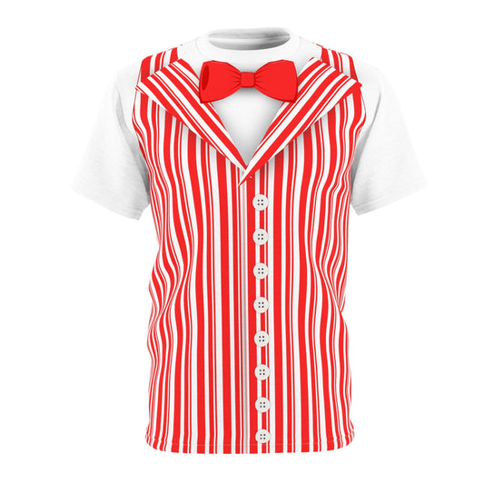 Red Dapper Day Main St Magic Inspired Unisex short sleeve shirt - Bounding Main St USA Style adult disney halloweenadult halloweenAll Over PrintsWrong Lever Clothing