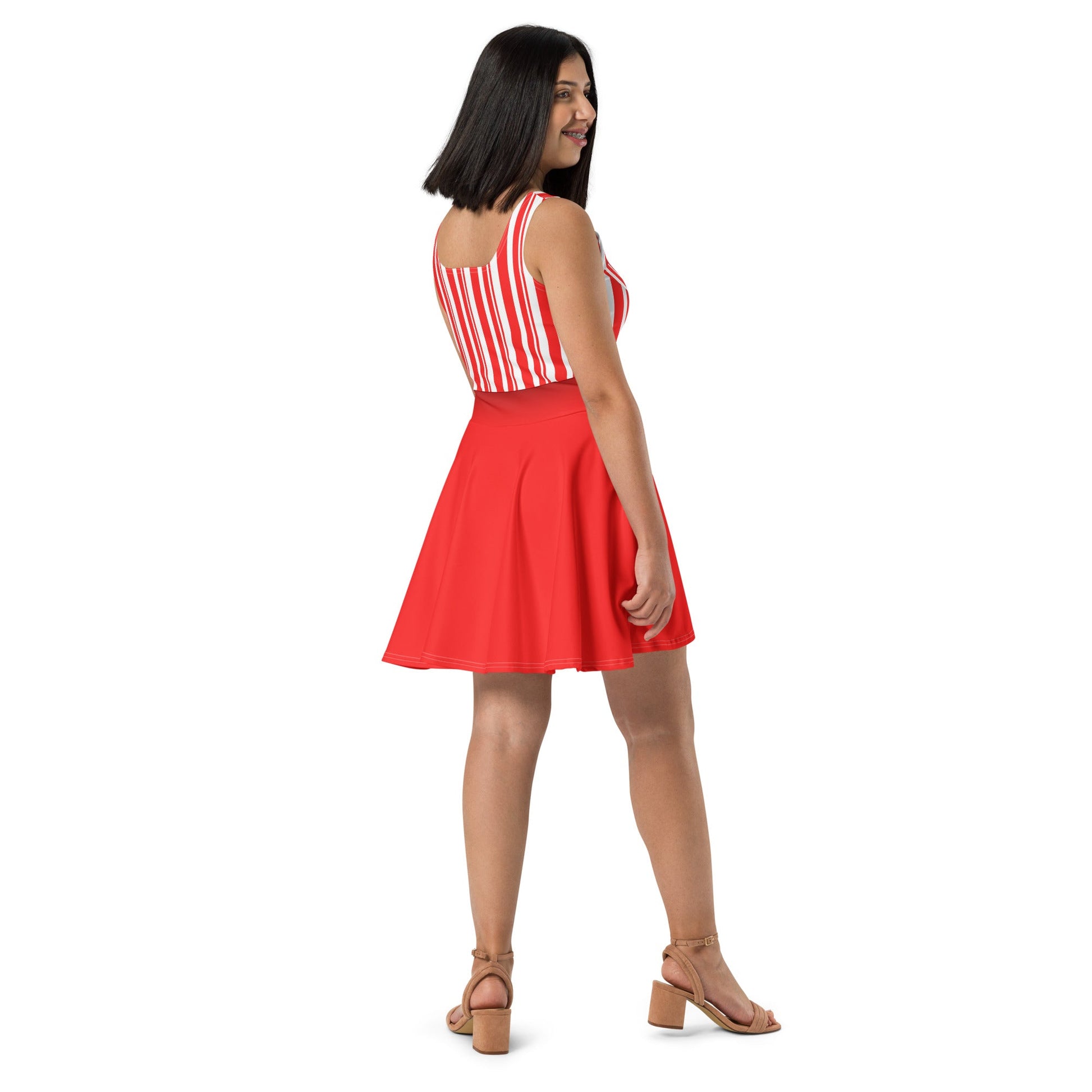 Red Dapper Day Main Street Magic Inspired Skater Dress - Bounding Main St USA style cosplaydapper danWrong Lever Clothing