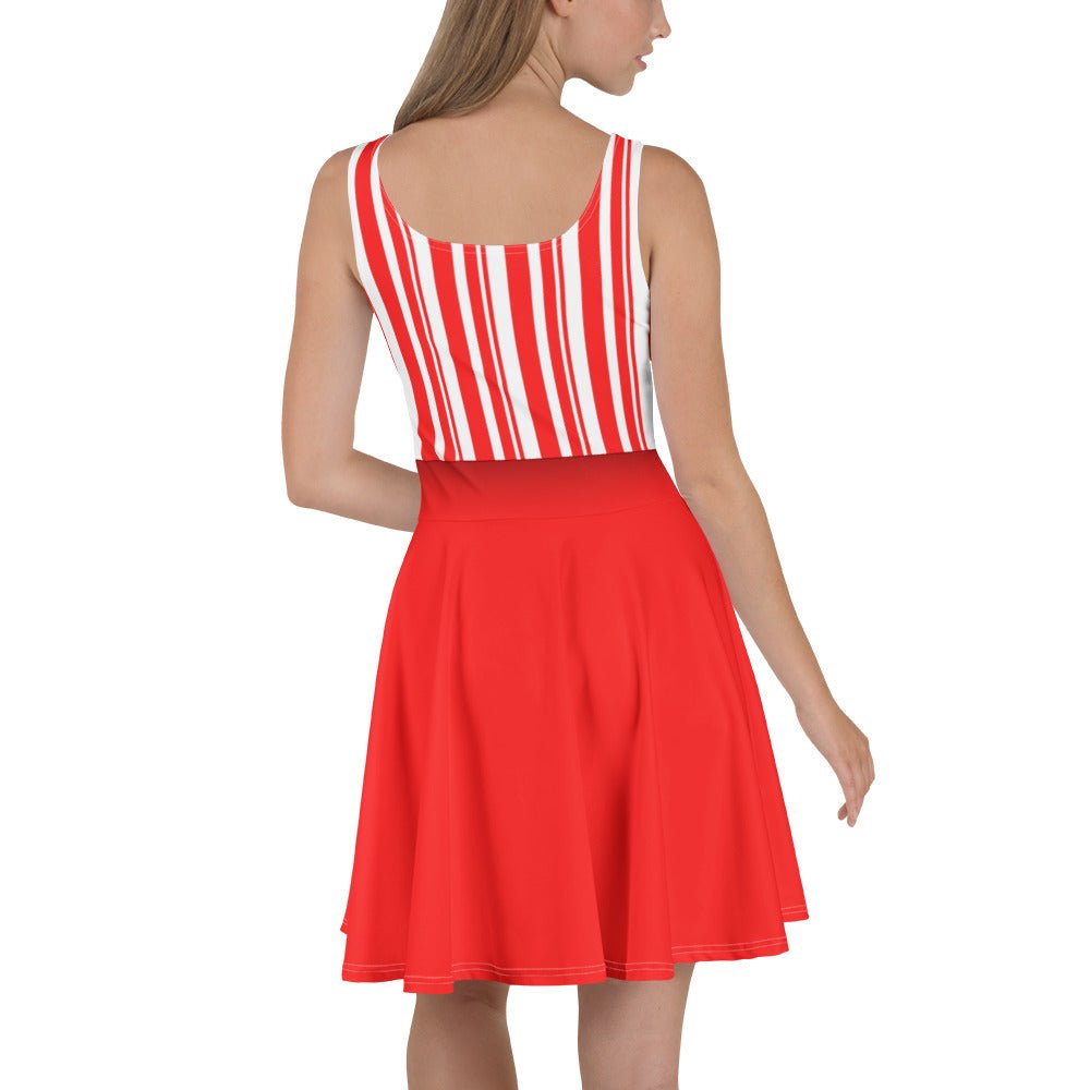 Red Dapper Day Main Street Magic Inspired Skater Dress - Bounding Main St USA style cosplaydapper danWrong Lever Clothing