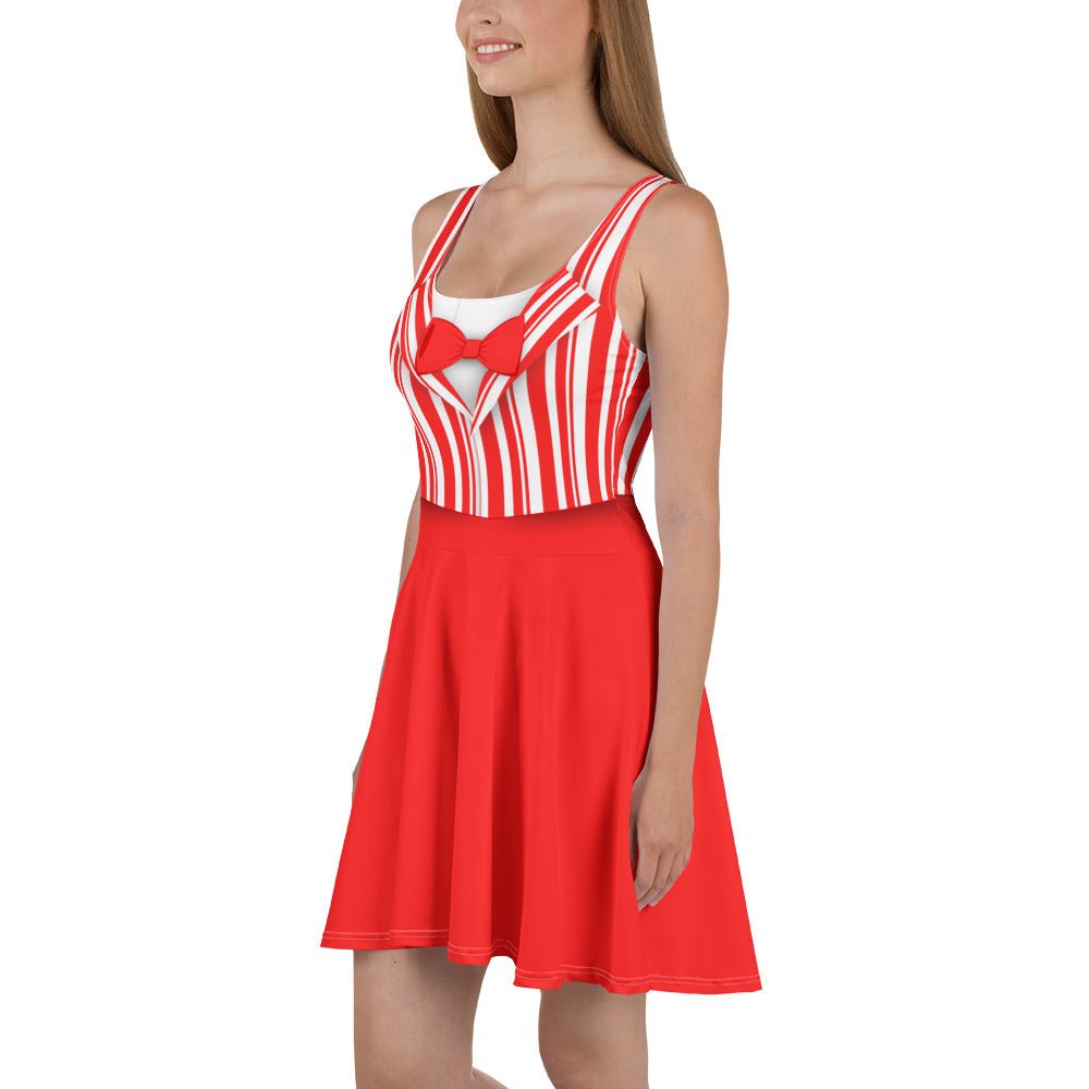 Red Dapper Day Main Street Magic Inspired Skater Dress - Bounding Main St USA style cosplaydapper danWrong Lever Clothing