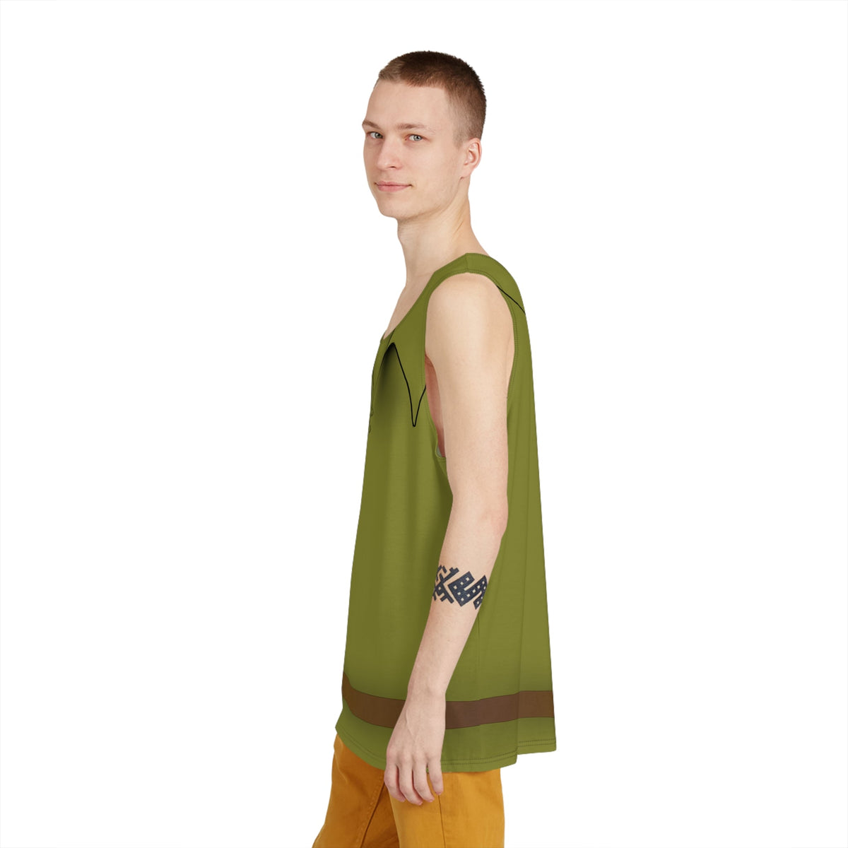 Robin Hood Inspired Men's Tank Top | Running Costume | Green Race Tank | Fairytale Character Outfit | Theme Park Race Shirt beach tankcasual tankAdult T-ShirtWrong Lever Clothing