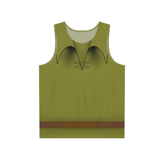 Robin Hood Inspired Men's Tank Top | Running Costume | Green Race Tank | Fairytale Character Outfit | Theme Park Race Shirt beach tankcasual tankAdult T-ShirtWrong Lever Clothing