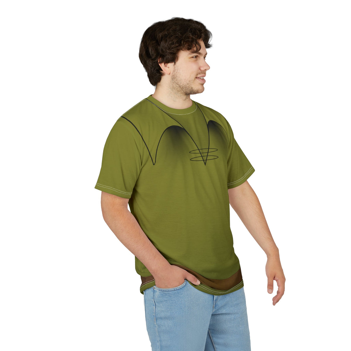 Robin Hood Inspired Shirt | Green Running Costume | Fairytale Race Shirt | Woodland Character Outfit | Theme Park Running Top All Over Printbestselling run disneyAdult T-ShirtWrong Lever Clothing