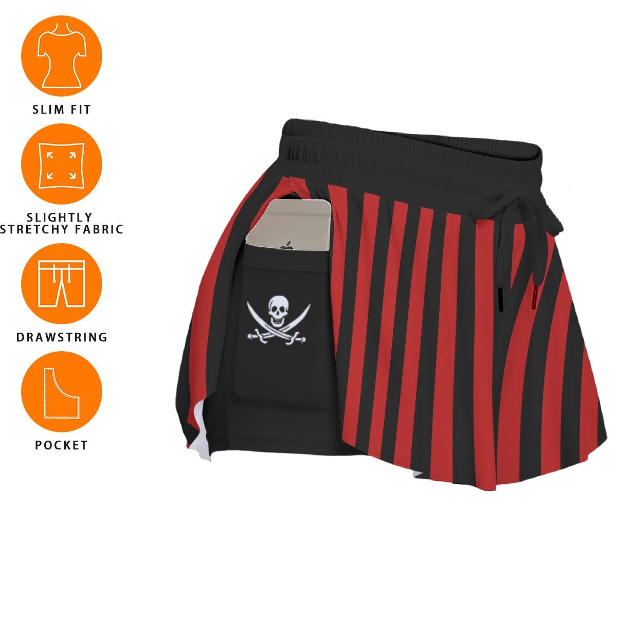 Rogue Sea Captain Butterfly Shorts – Pirate Ruffle Running Shorts All Over Printbestselling run disneyWrong Lever Clothing