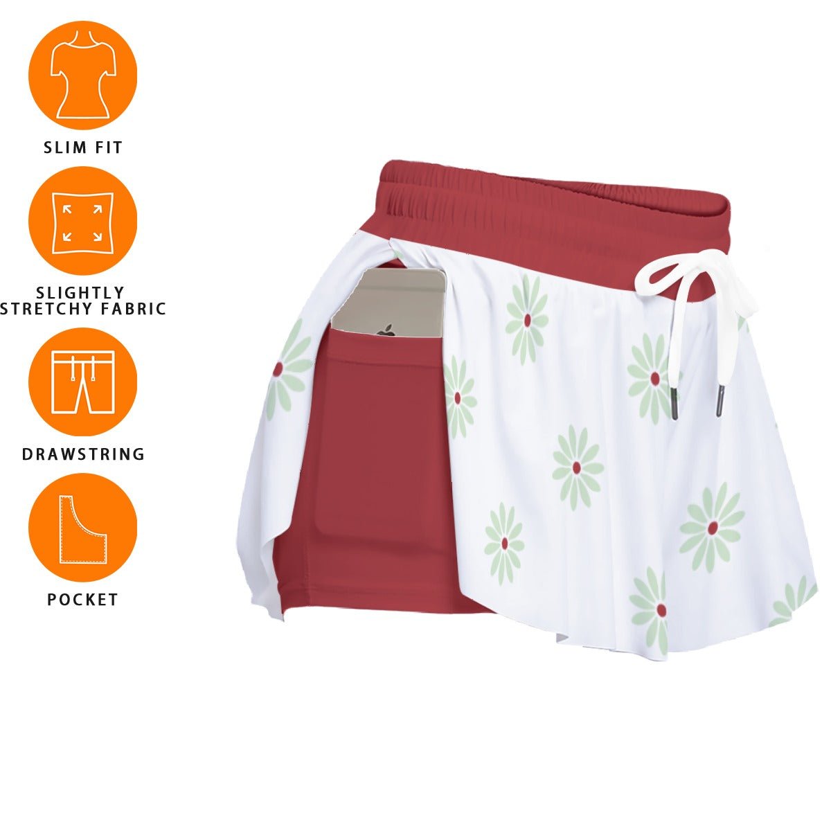 Sally Slater Haunted Mansion Women's Sport Skorts With Pocket Sally Slater Haunted Mansion Women's Sport Skorts With PocketWrong Lever Clothing