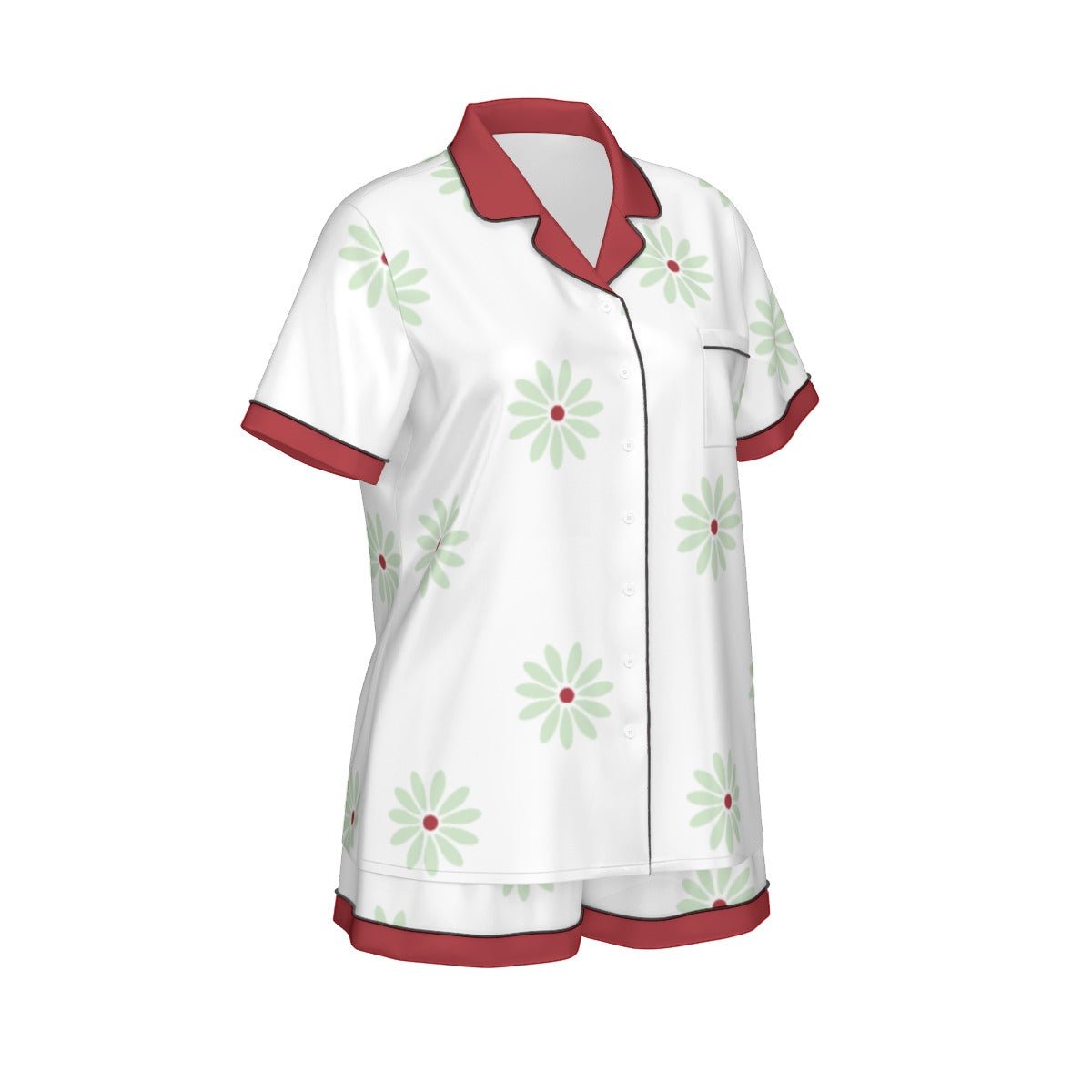 Sally Slater Women's Imitation Silk Short Sleeve Pajama Set - Haunted Mansion Tightrope Walker Style Sally Slater Women's Imitation Silk Short Sleeve Pajama Set - Haunted Mansion Tightrope Walker StyleWrong Lever Clothing