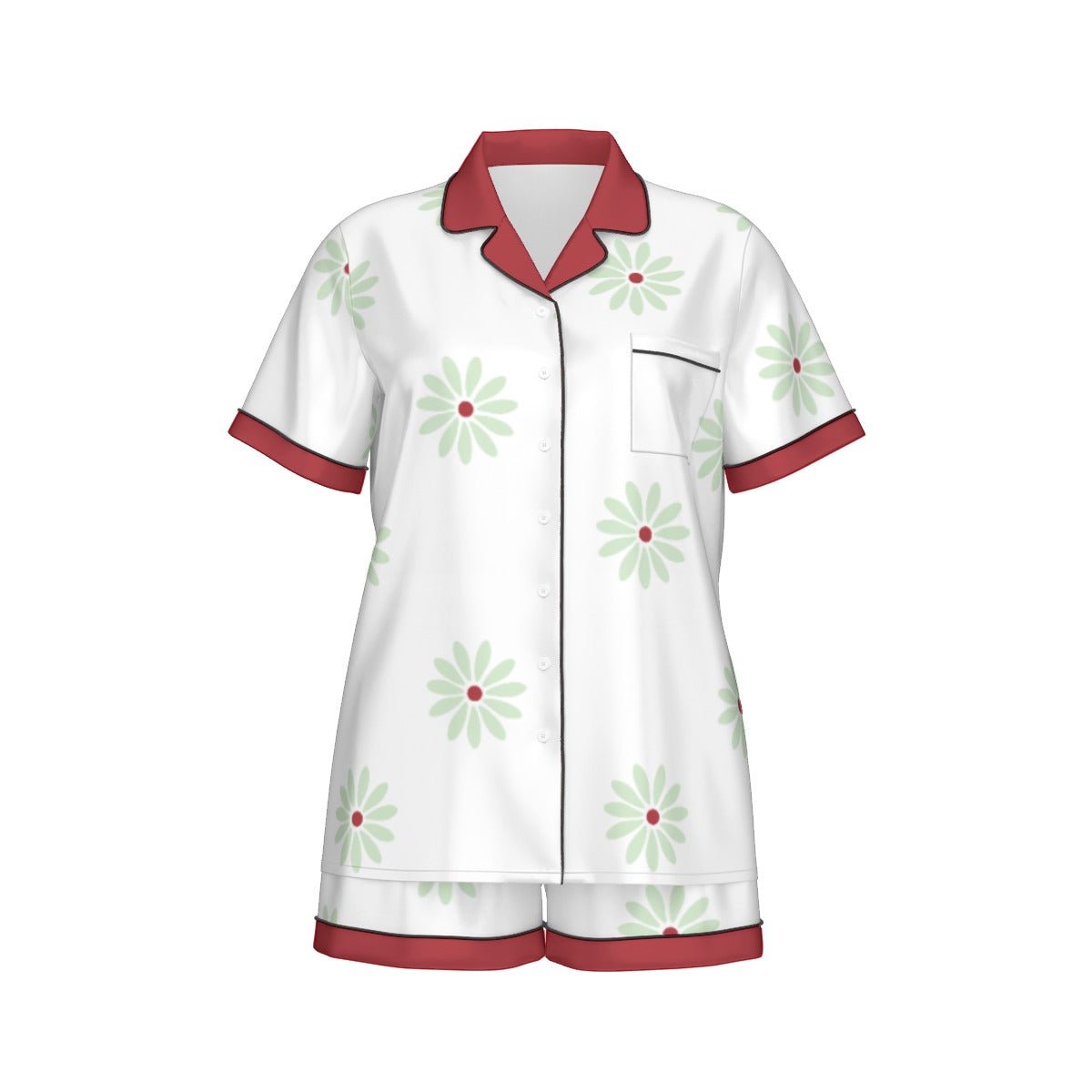Sally Slater Women's Imitation Silk Short Sleeve Pajama Set - Haunted Mansion Tightrope Walker Style Sally Slater Women's Imitation Silk Short Sleeve Pajama Set - Haunted Mansion Tightrope Walker StyleWrong Lever Clothing