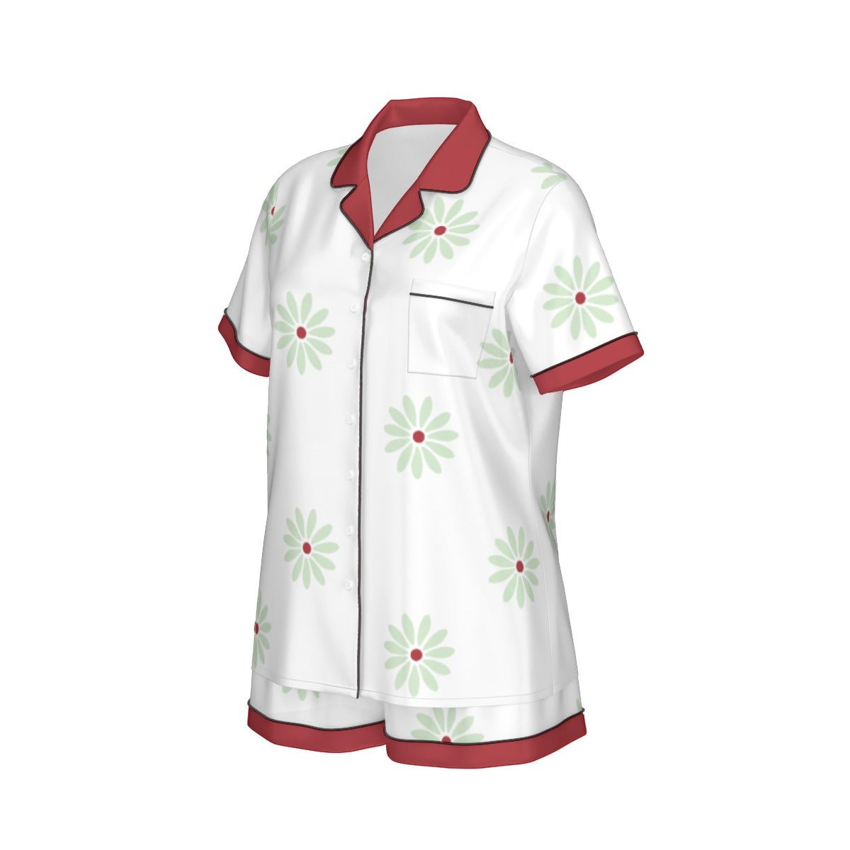 Sally Slater Women's Imitation Silk Short Sleeve Pajama Set - Haunted Mansion Tightrope Walker Style Sally Slater Women's Imitation Silk Short Sleeve Pajama Set - Haunted Mansion Tightrope Walker StyleWrong Lever Clothing