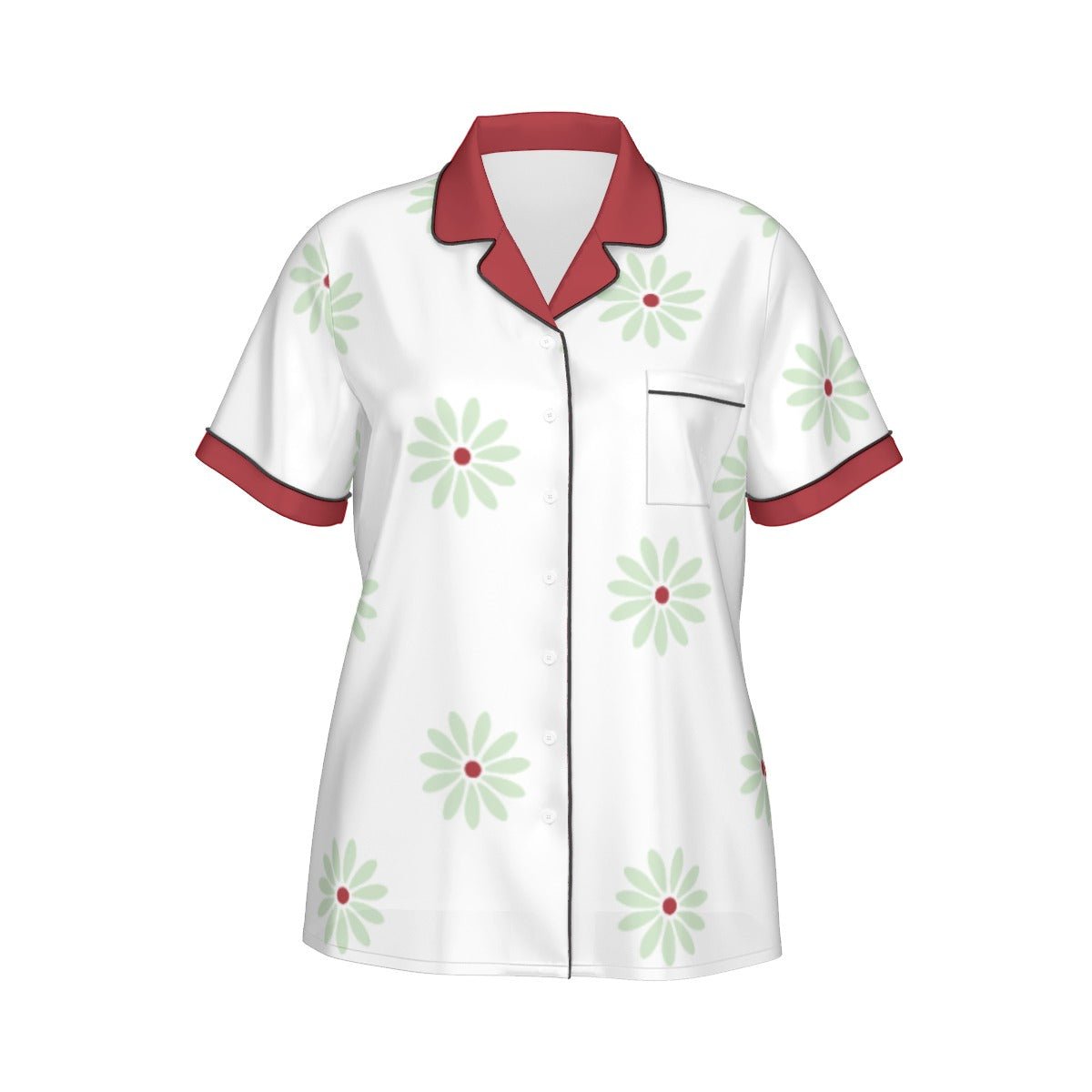 Sally Slater Women's Imitation Silk Short Sleeve Pajama Set - Haunted Mansion Tightrope Walker Style Sally Slater Women's Imitation Silk Short Sleeve Pajama Set - Haunted Mansion Tightrope Walker StyleWrong Lever Clothing