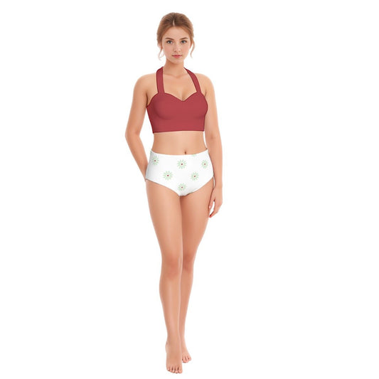 Sally Slater Women's Swimsuit Set With Halter Sally Slater Women's Swimsuit Set With HalterWrong Lever Clothing