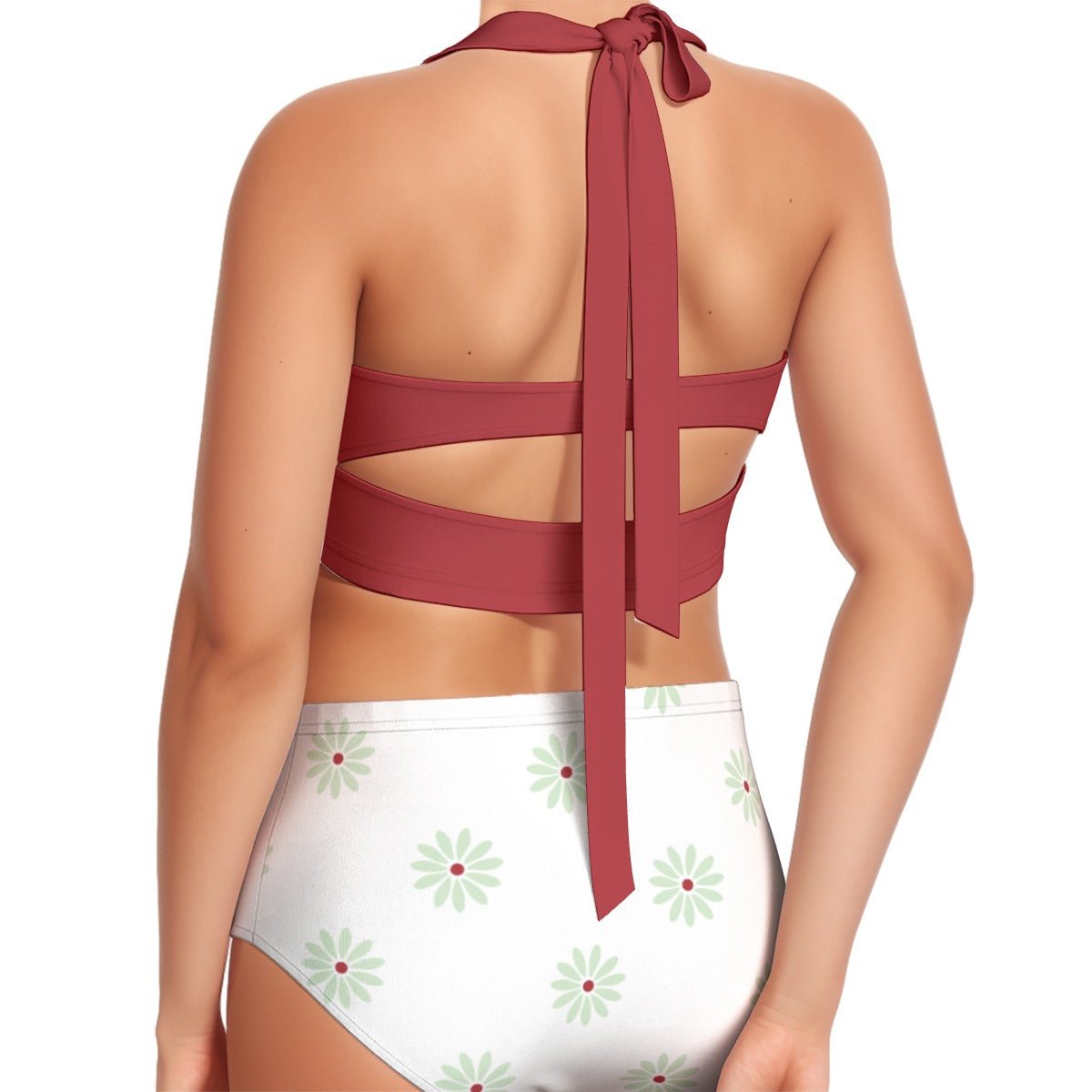 Sally Slater Women's Swimsuit Set With Halter Sally Slater Women's Swimsuit Set With HalterWrong Lever Clothing