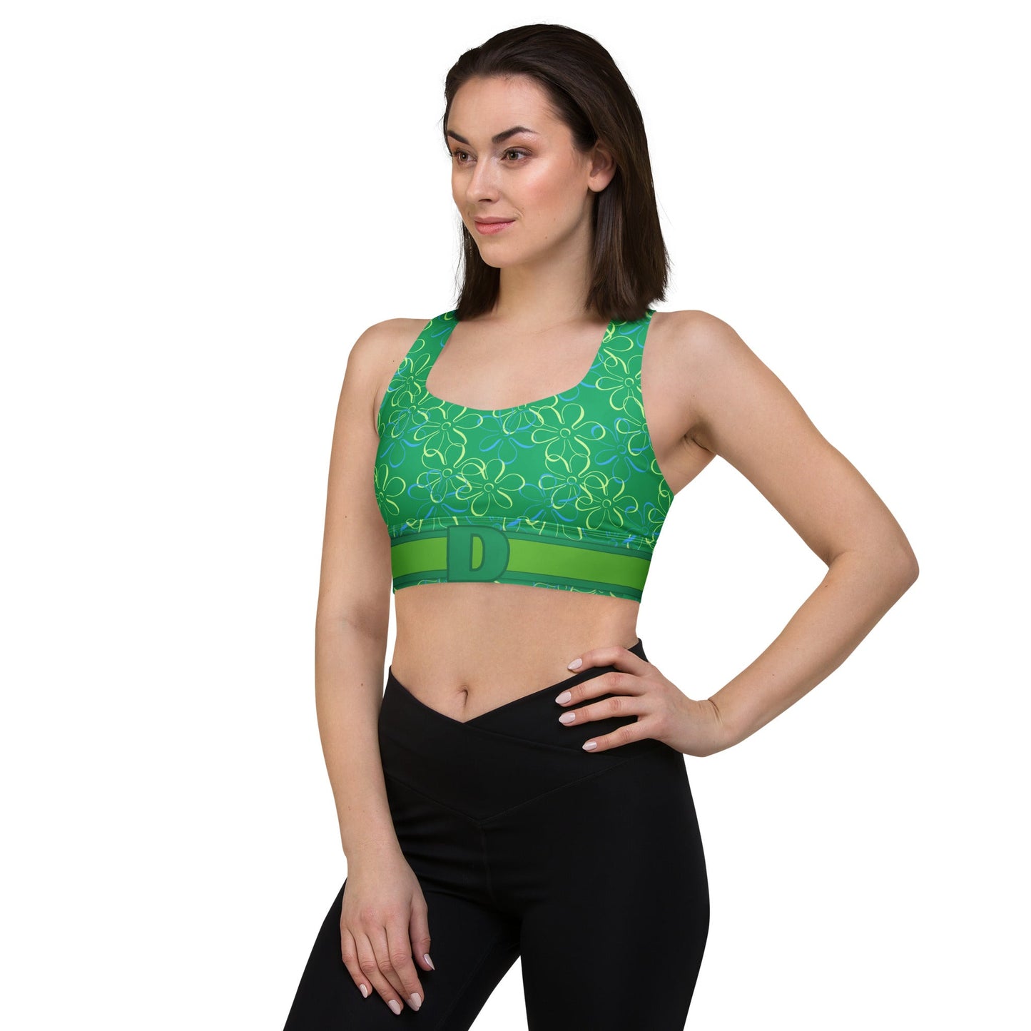 Sassy Emotion - Inspired Longline Sports Bra cosplaycostumeWrong Lever Clothing