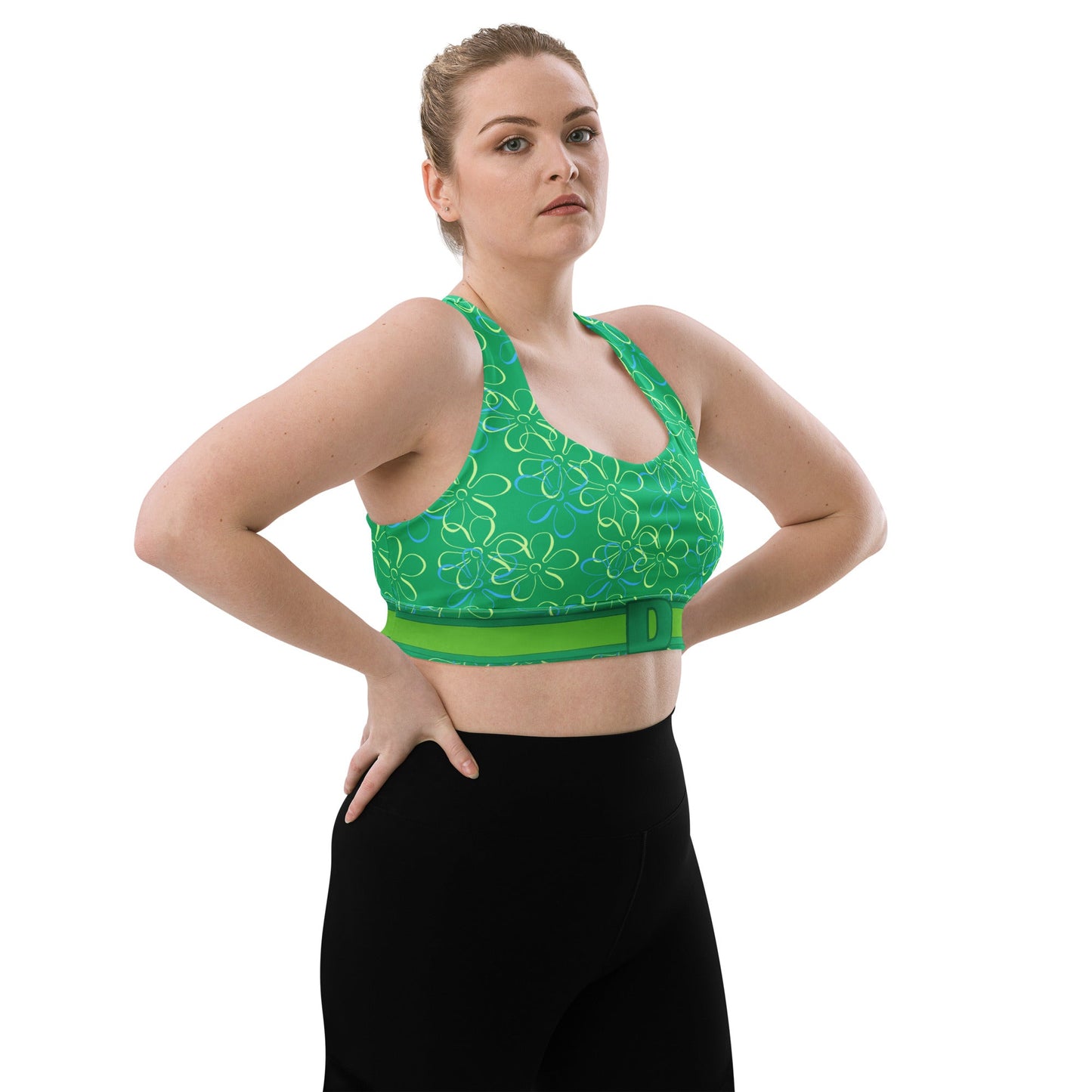 Sassy Emotion - Inspired Longline Sports Bra cosplaycostumeWrong Lever Clothing