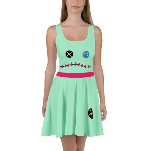 Scrump Inspired skater dress, Lilo's Stuffed Animal dress, Cartoon Character Top, Hawaiian Theme Clothing, Stitch Lover Gift cosplaydisney adultWrong Lever Clothing