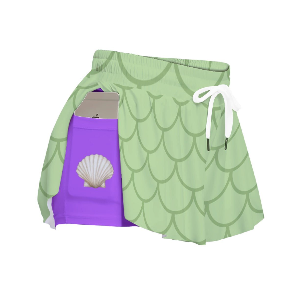 Sea Princess Butterfly Shorts – Iridescent Scale Pastel Ruffle Running Shorts bestselling run disneycosplayWrong Lever Clothing