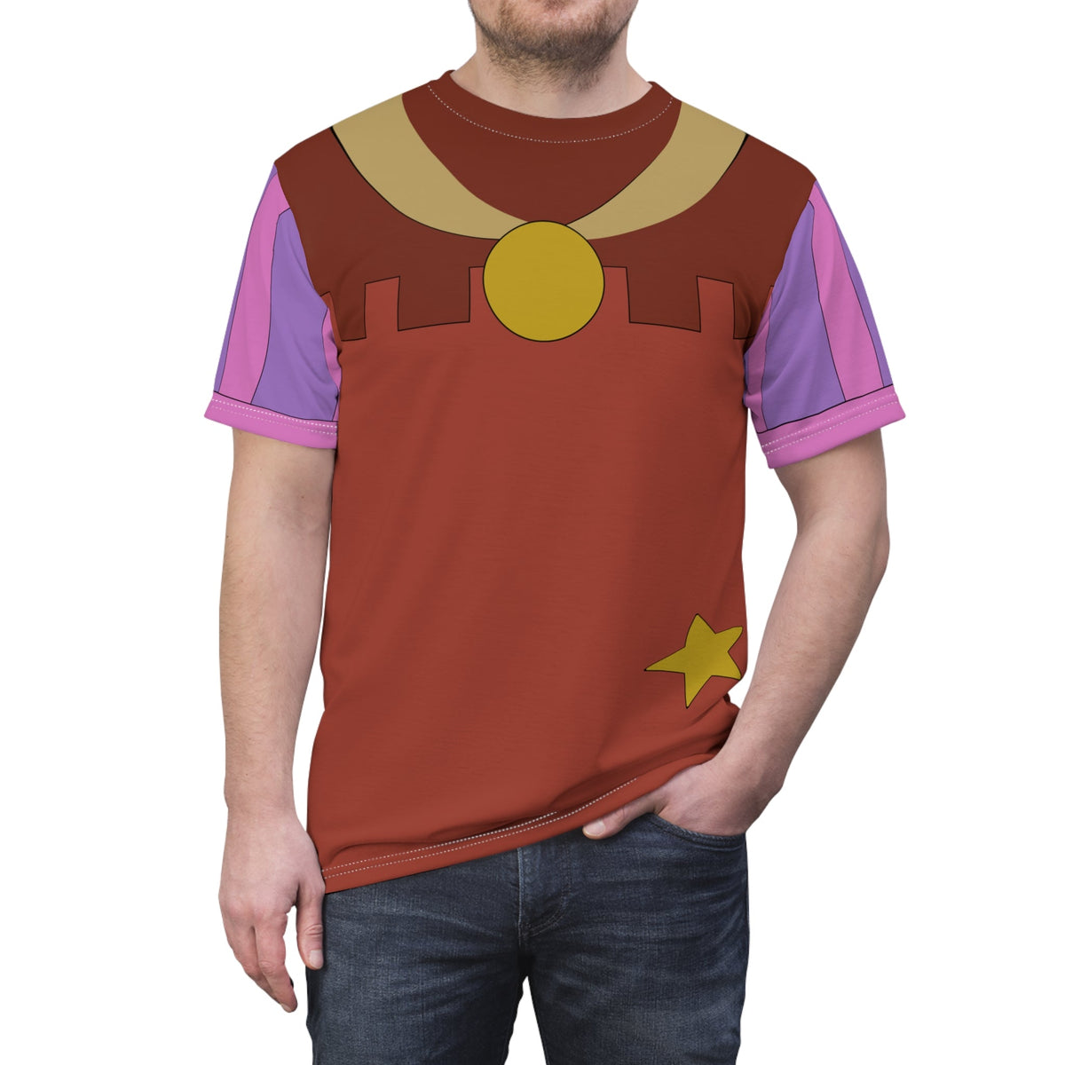 Sheriff of Nottingham Inspired Running Unisex Shirt | Robin Hood Villain Race Outfit character bounddisney adultall over print topWrong Lever Clothing