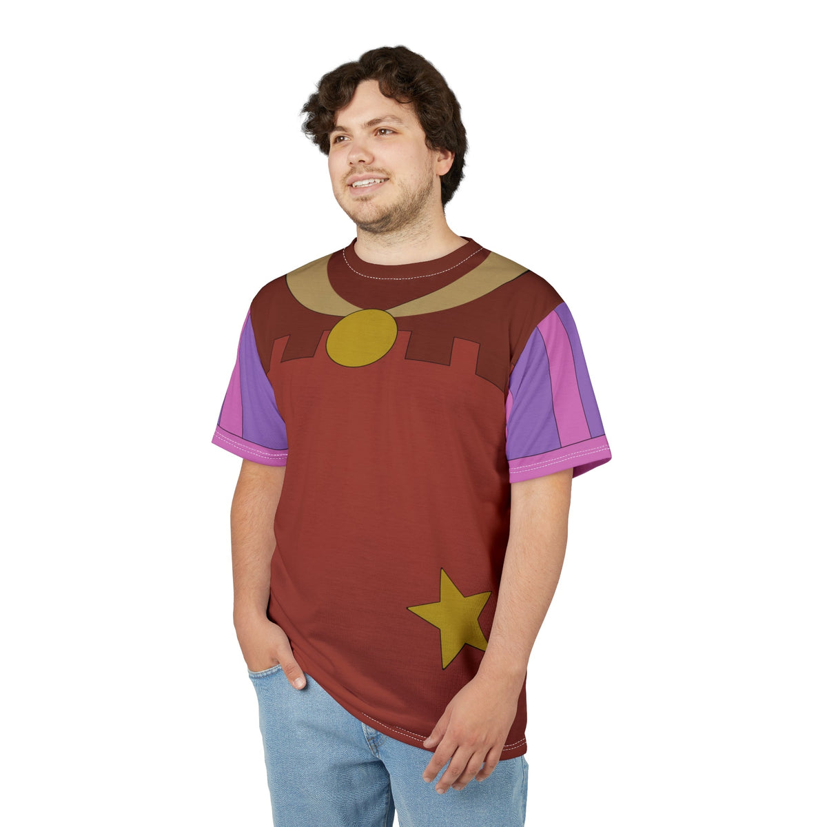 Sheriff of Nottingham Inspired Running Unisex Shirt | Robin Hood Villain Race Outfit character bounddisney adultall over print topWrong Lever Clothing