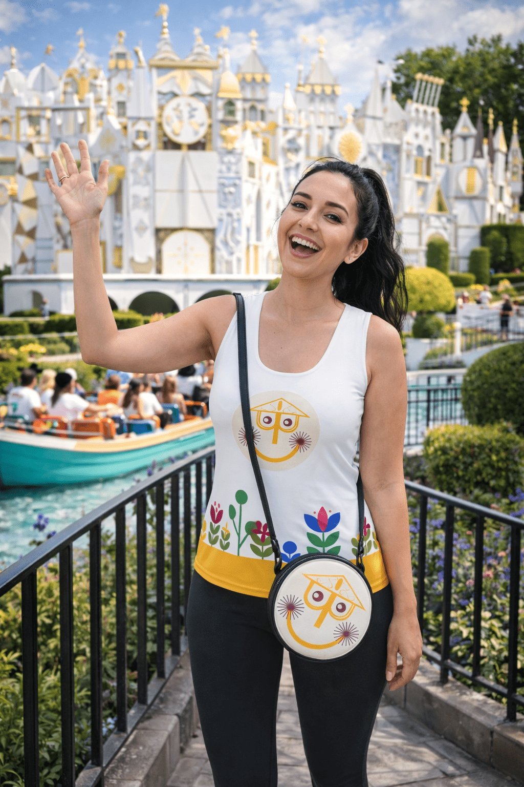 Silly Clock Round Satchel Bags adult disneydisneyWrong Lever Clothing