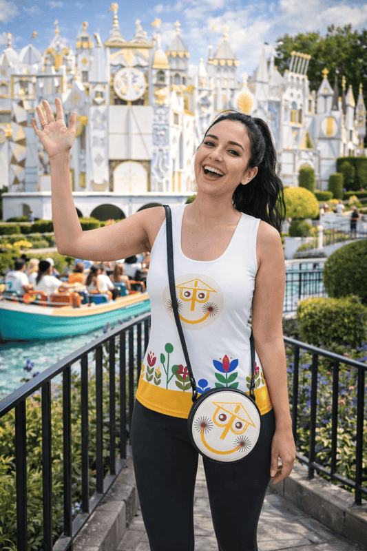 Silly Clock Round Satchel Bags adult disneydisneyWrong Lever Clothing