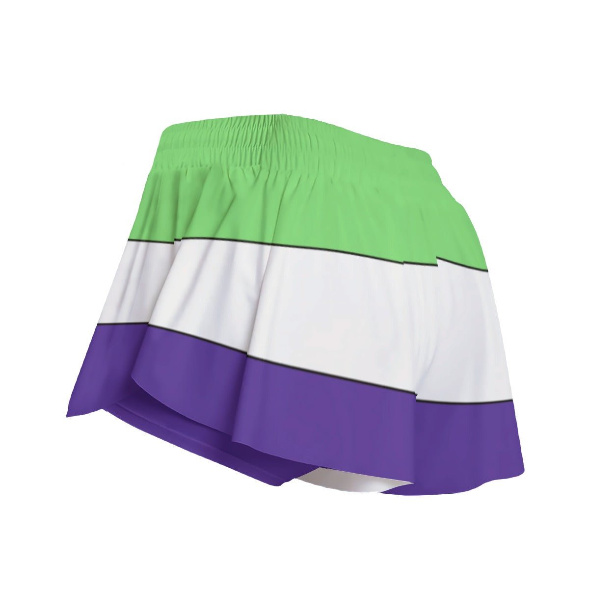 Space Ranger Butterfly Shorts – Galactic Swirl Ruffle Running Shorts All Over Printbuzz lightyearWrong Lever Clothing