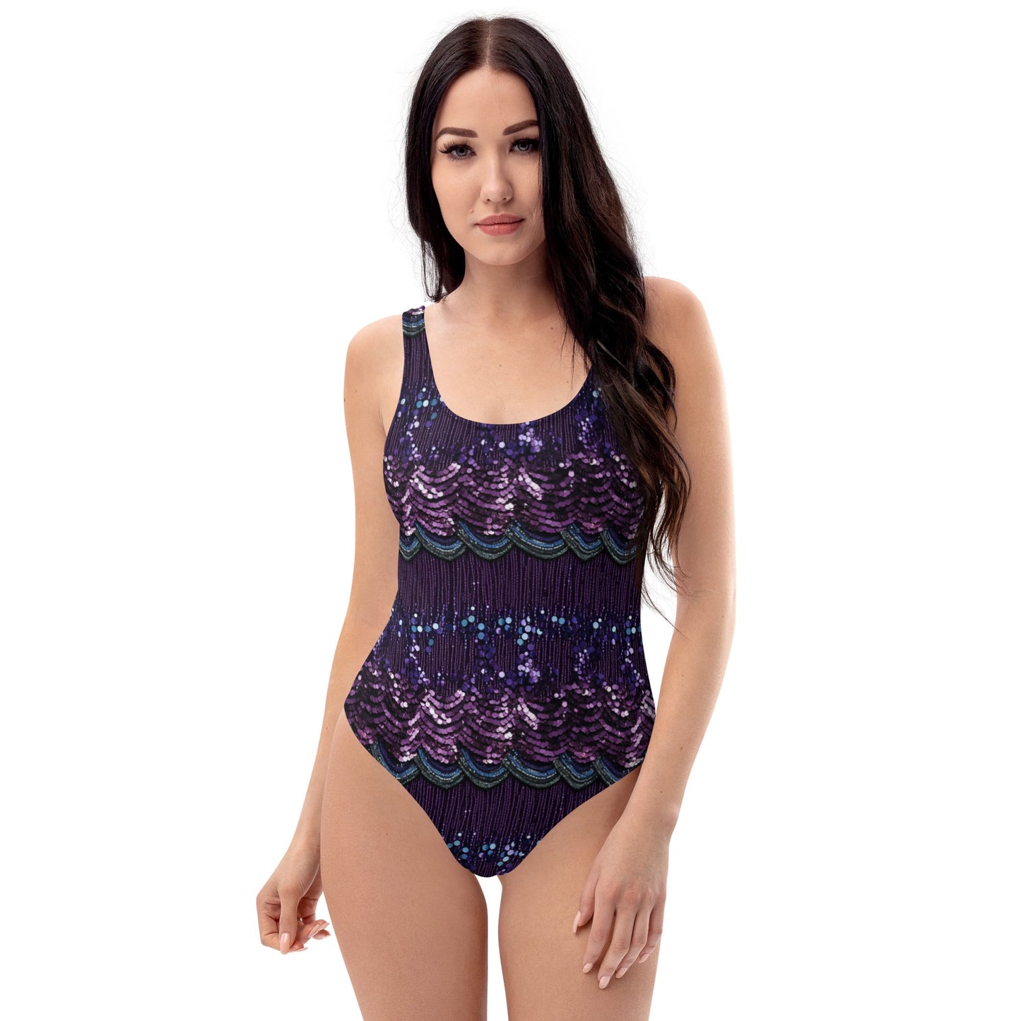 Speak Now Era One - Piece Swimsuit - Beading is Printed on beaded stylebodycon dressWrong Lever Clothing