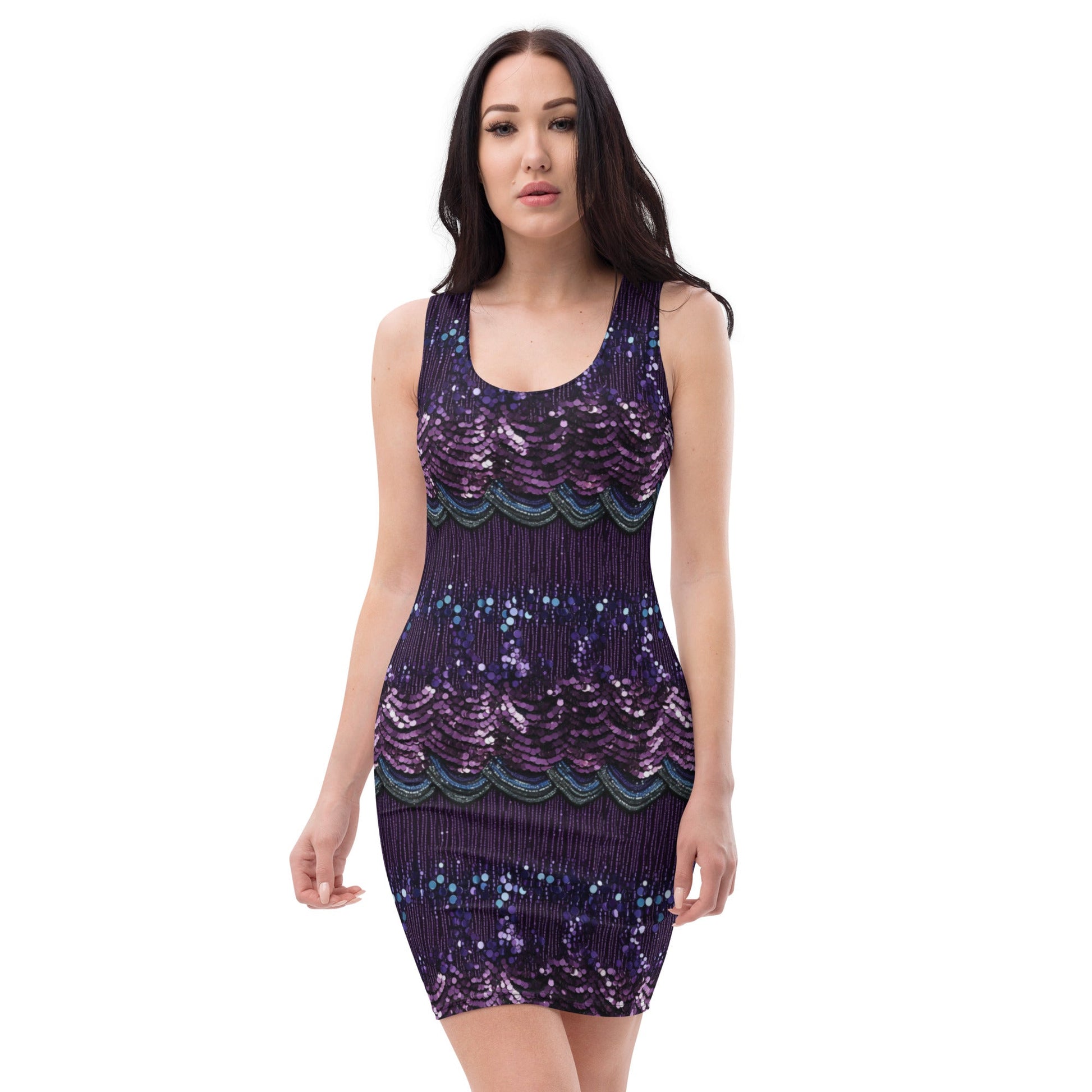 Speak Now Eras Bodycon dress **Beading is printed on the fabric** beaded stylebodycon dressWrong Lever Clothing