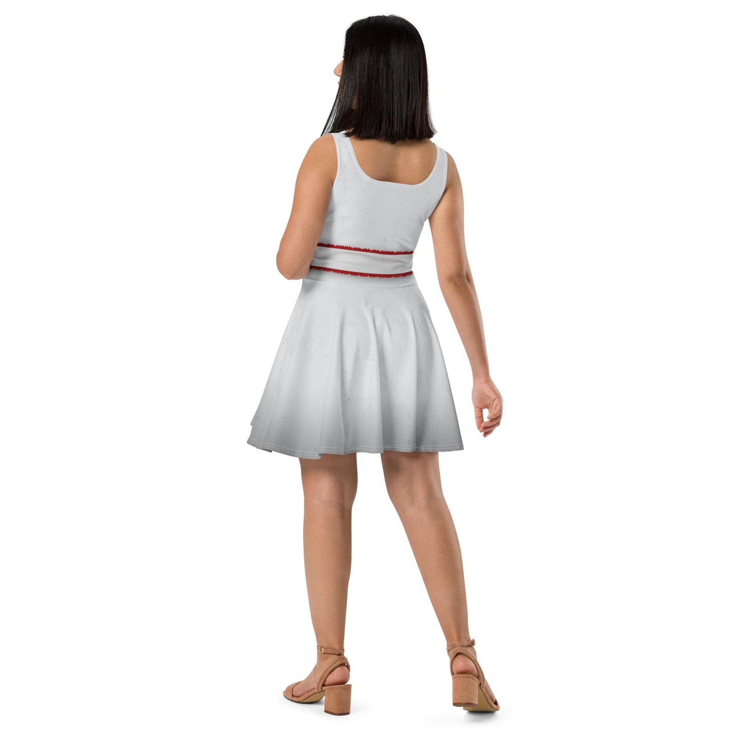 Spooky Clown Carnival Dress – Horror - Inspired Skater Dress for Halloween Lovers adult costumeall day costumeWrong Lever Clothing