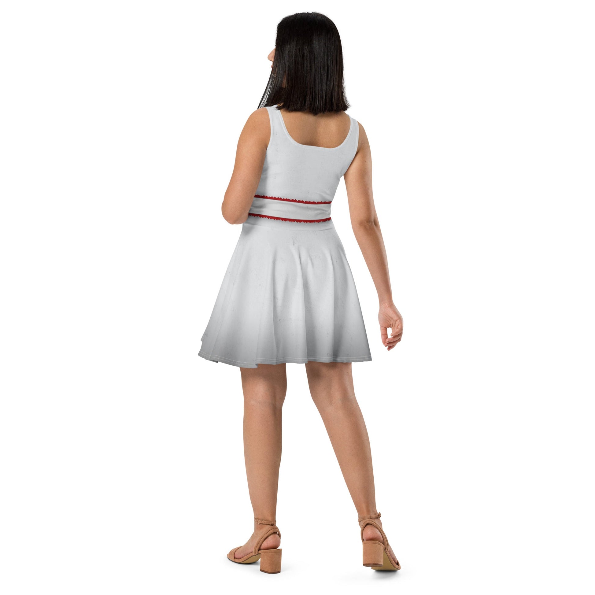 Spooky Clown Carnival Dress – Horror - Inspired Skater Dress for Halloween Lovers adult costumeall day costumeWrong Lever Clothing