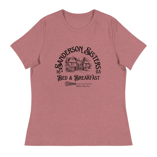 SS Bed & Breakfast Women&#39;s Relaxed T-Shirt happiness is addictiveWrong Lever Clothing