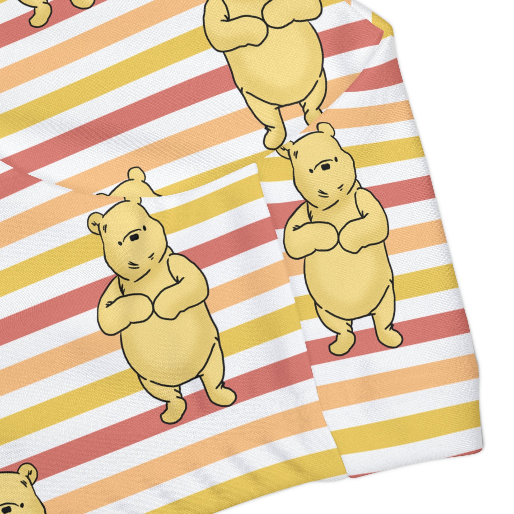 Striped Pooh Girls Two Piece Swimsuit (AOP) All Over PrintAOPAll Over PrintsWrong Lever Clothing