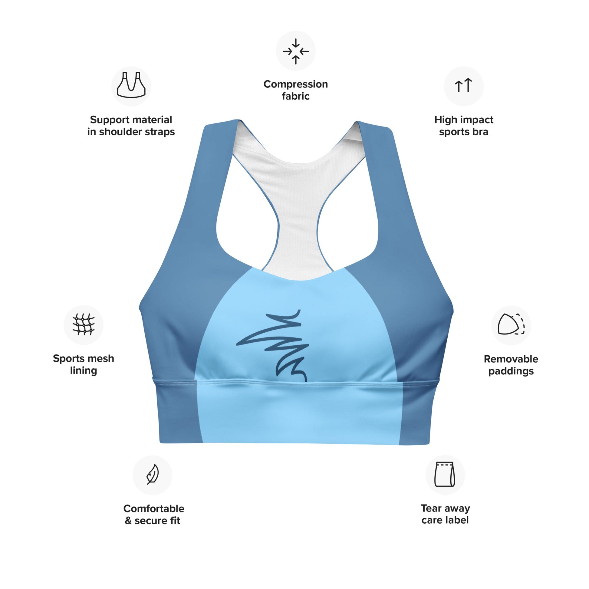 The 626 Recycled Longline Sports Bra cosplaydisney adultWrong Lever Clothing