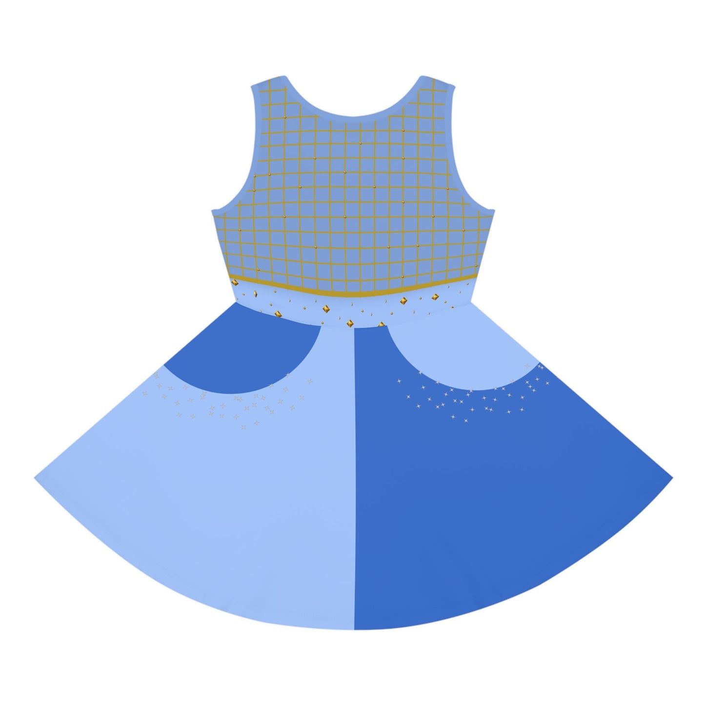 The Chloe Girls' Sleeveless Sundress All Over PrintAOPAll Over PrintsWrong Lever Clothing