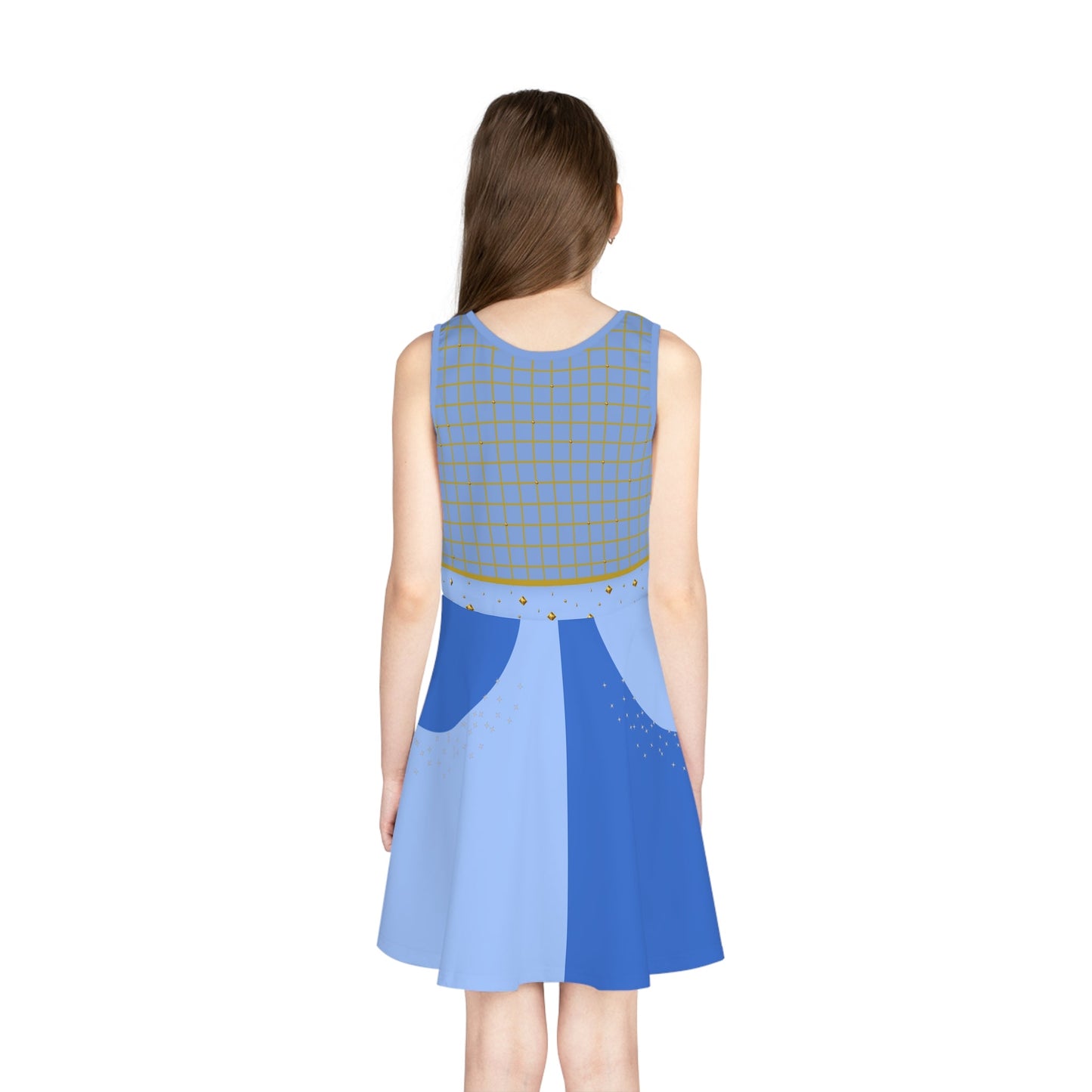 The Chloe Girls' Sleeveless Sundress All Over PrintAOPAll Over PrintsWrong Lever Clothing