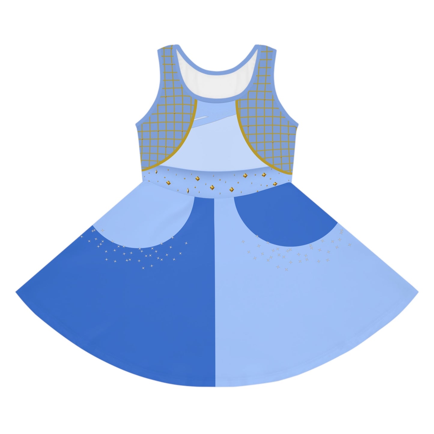 The Chloe Girls' Sleeveless Sundress All Over PrintAOPAll Over PrintsWrong Lever Clothing