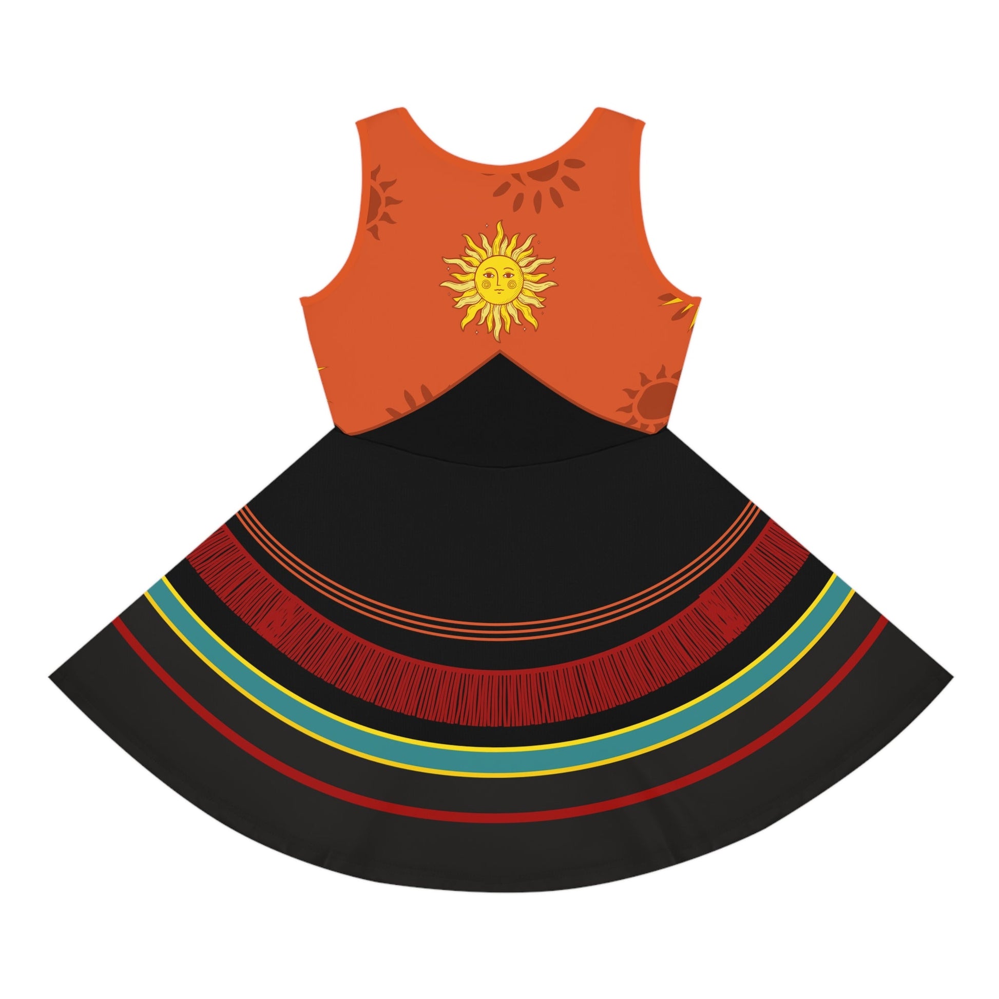 The Dani Halloween Girls' Sleeveless Sundress All Over PrintAOPAll Over PrintsWrong Lever Clothing