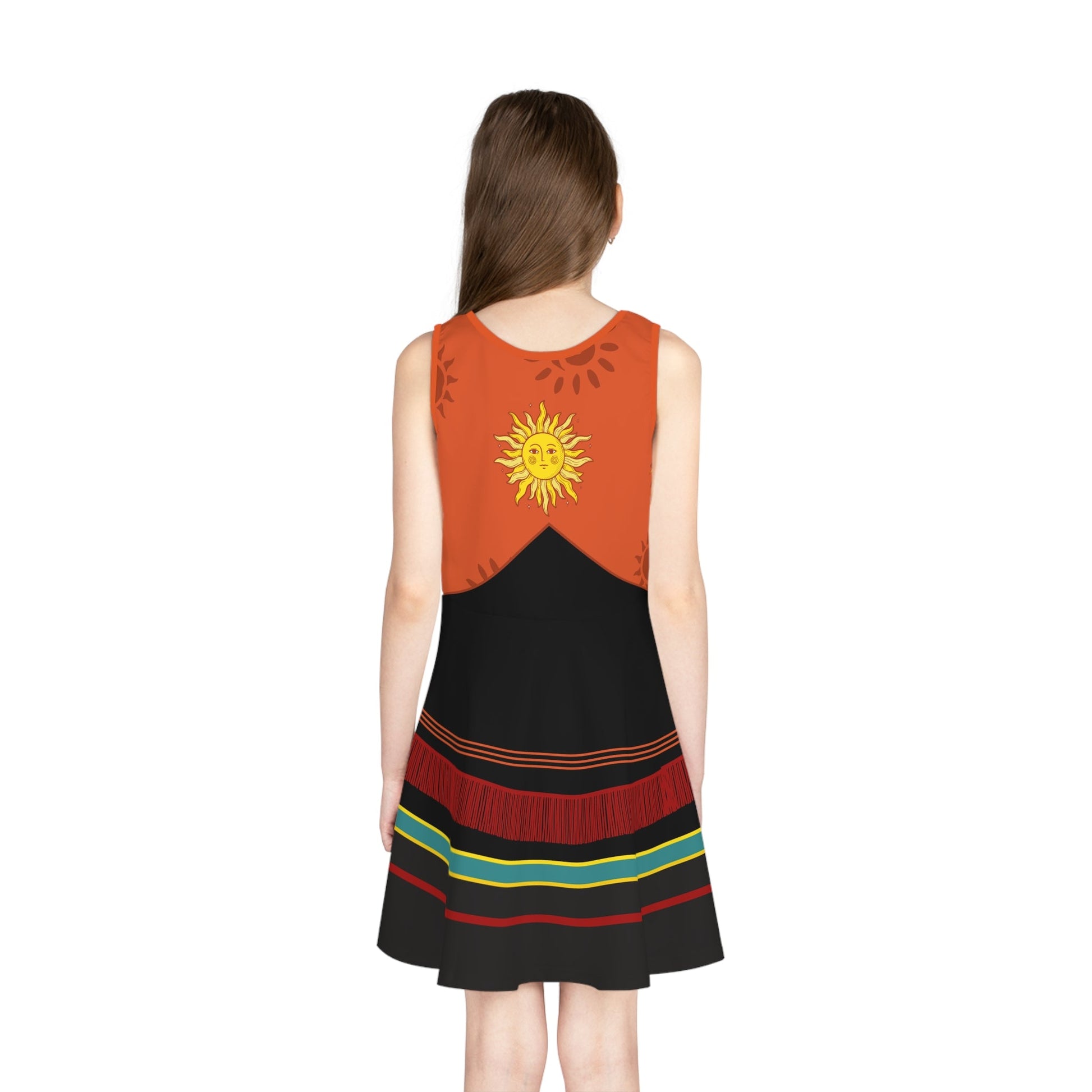 The Dani Halloween Girls' Sleeveless Sundress All Over PrintAOPAll Over PrintsWrong Lever Clothing