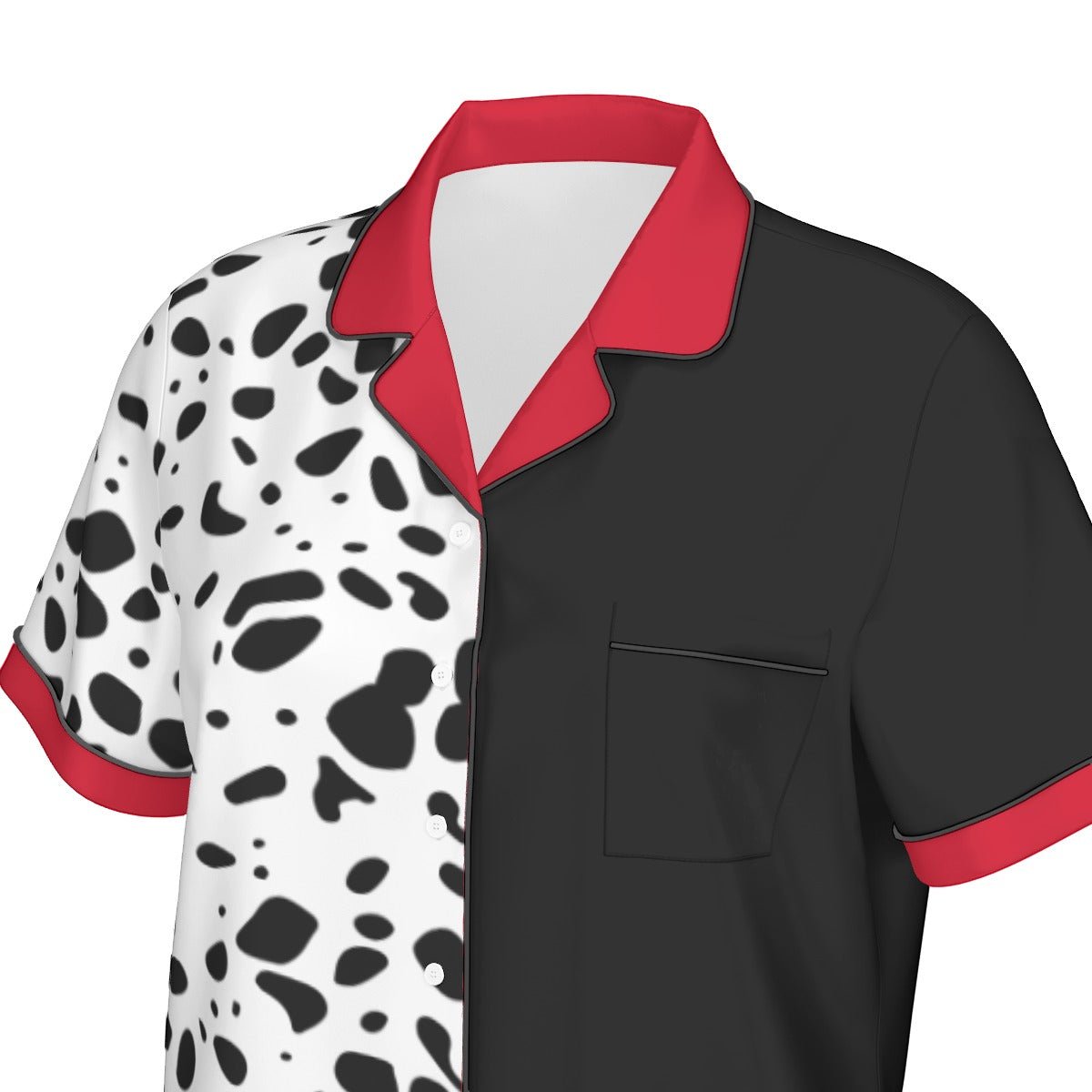 The Devil Women's Imitation Silk Short Sleeve Pajama Set Wrong Lever Clothing
