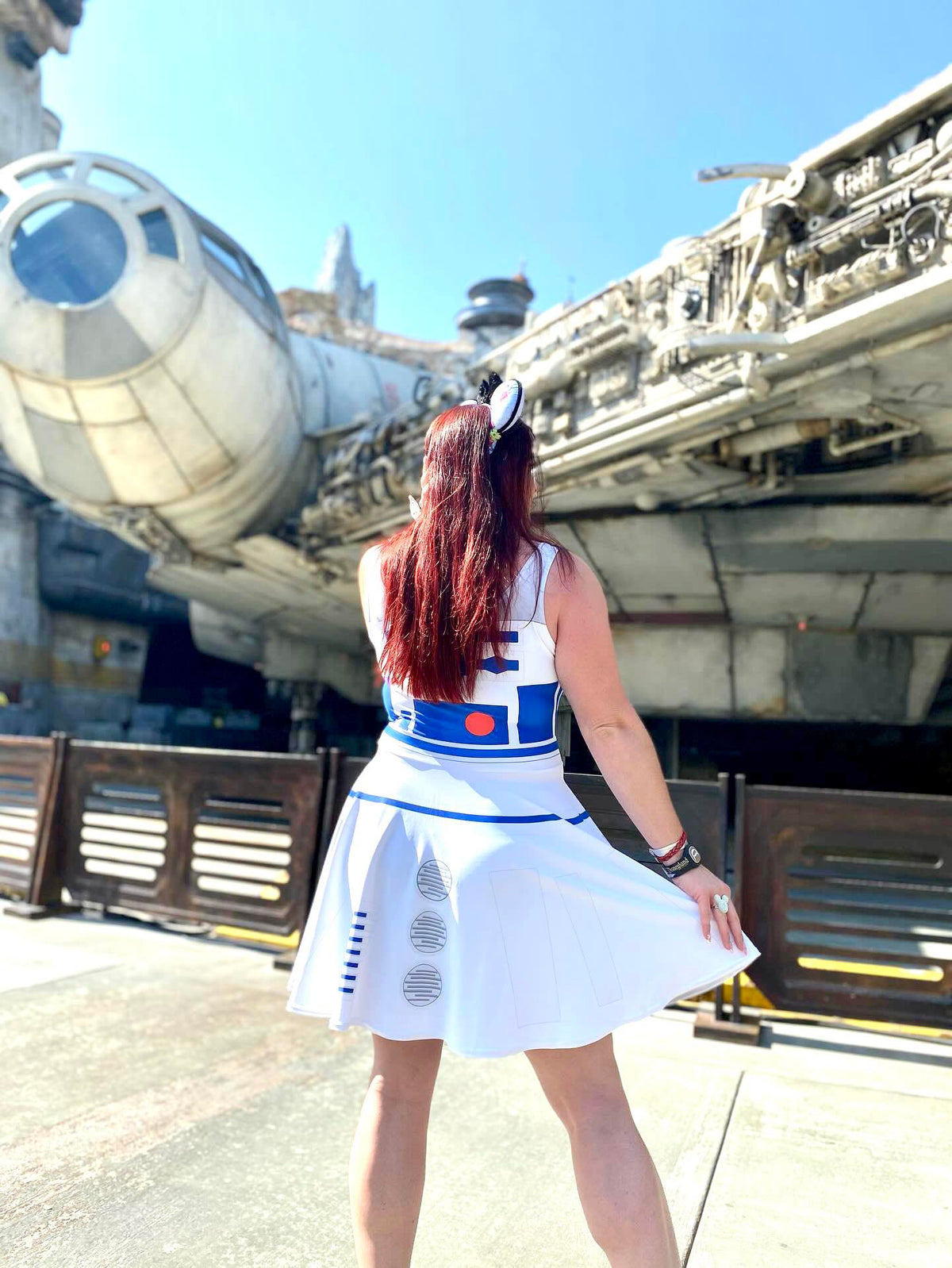 The Droid Skater Dress adult cosplayadult r2d2 costumeSkater DressWrong Lever Clothing